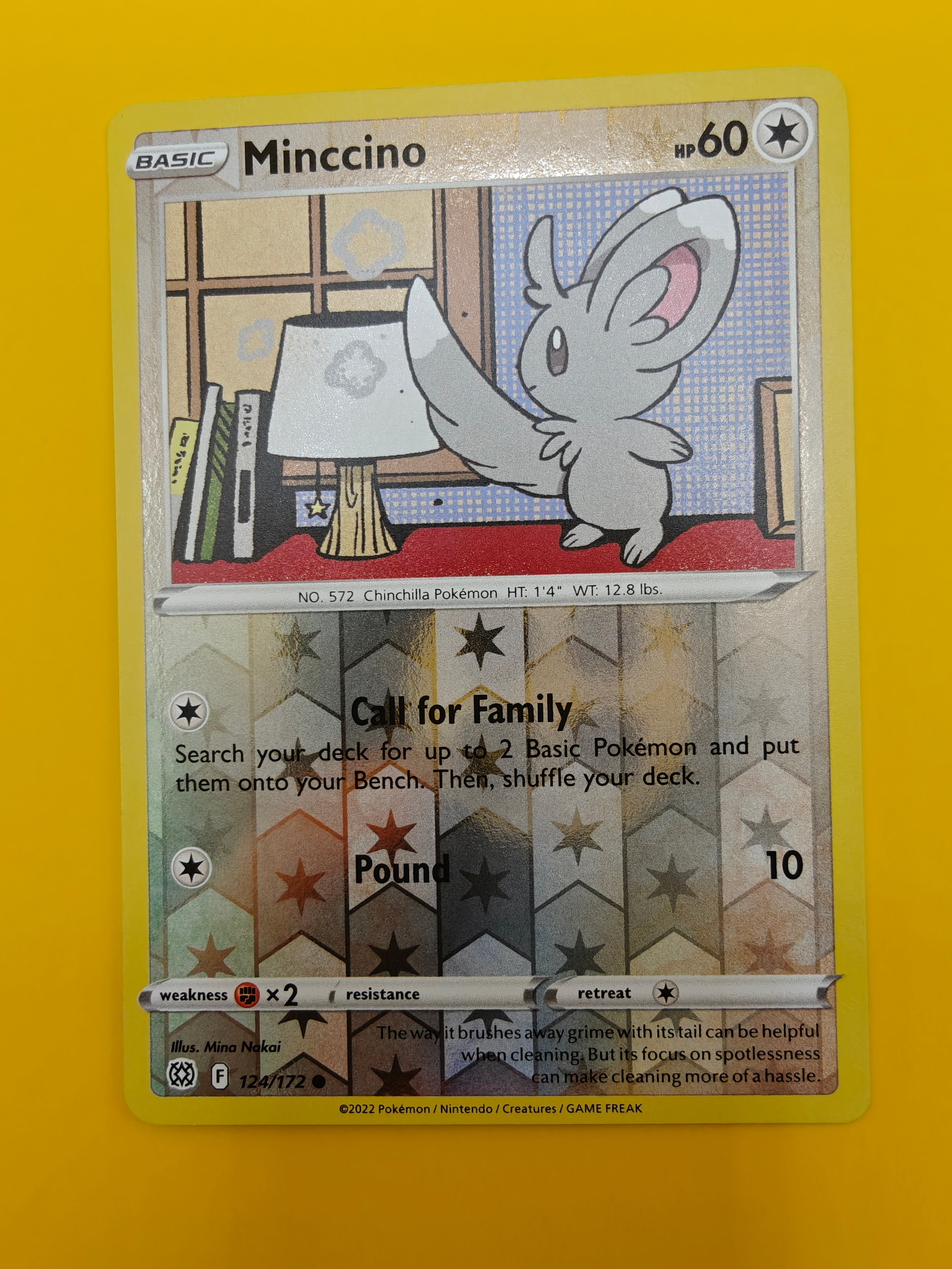 Minccino Reverse Holo - Brilliant Stars