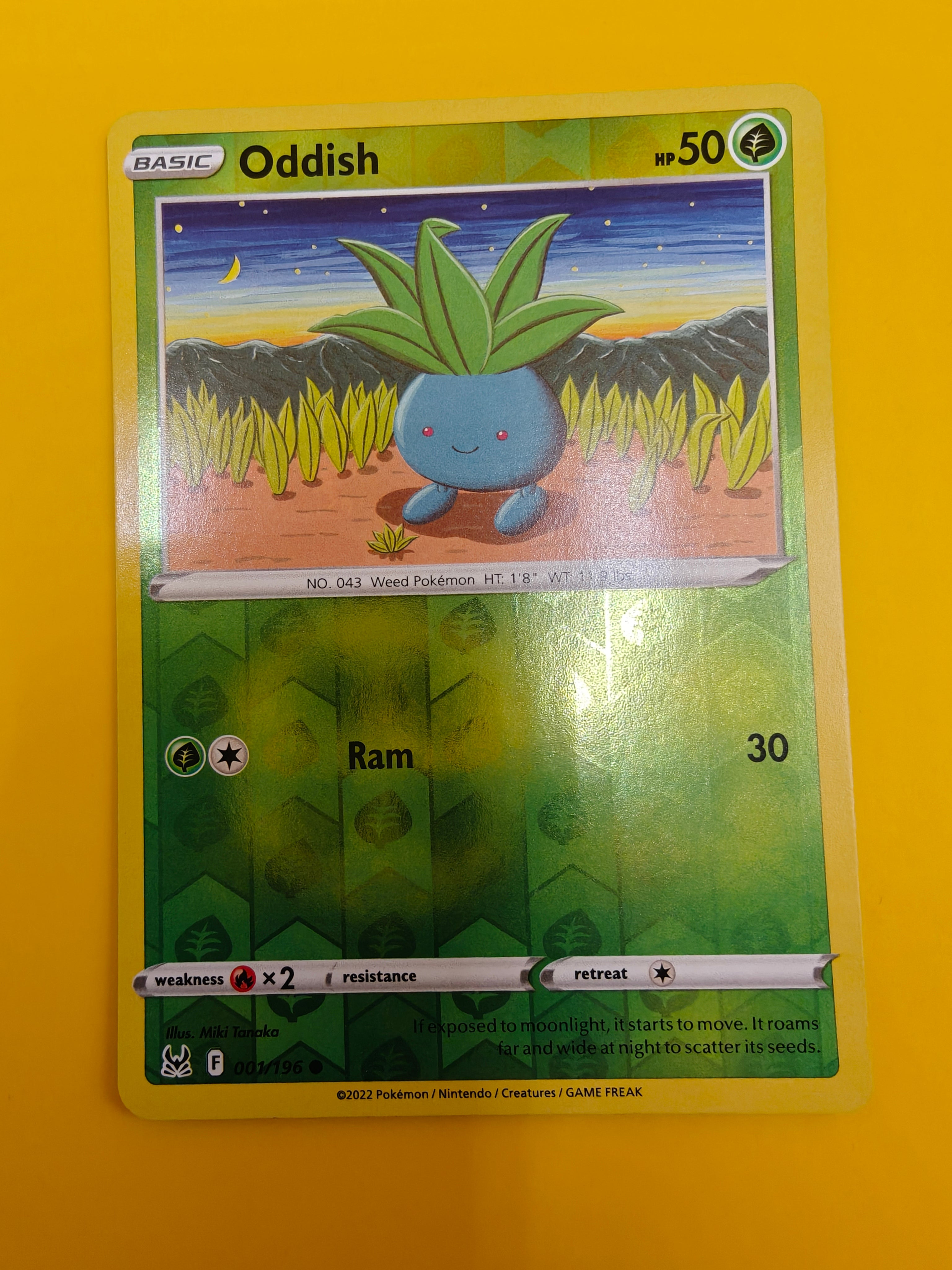 Oddish Reverse Holo - Lost Origin