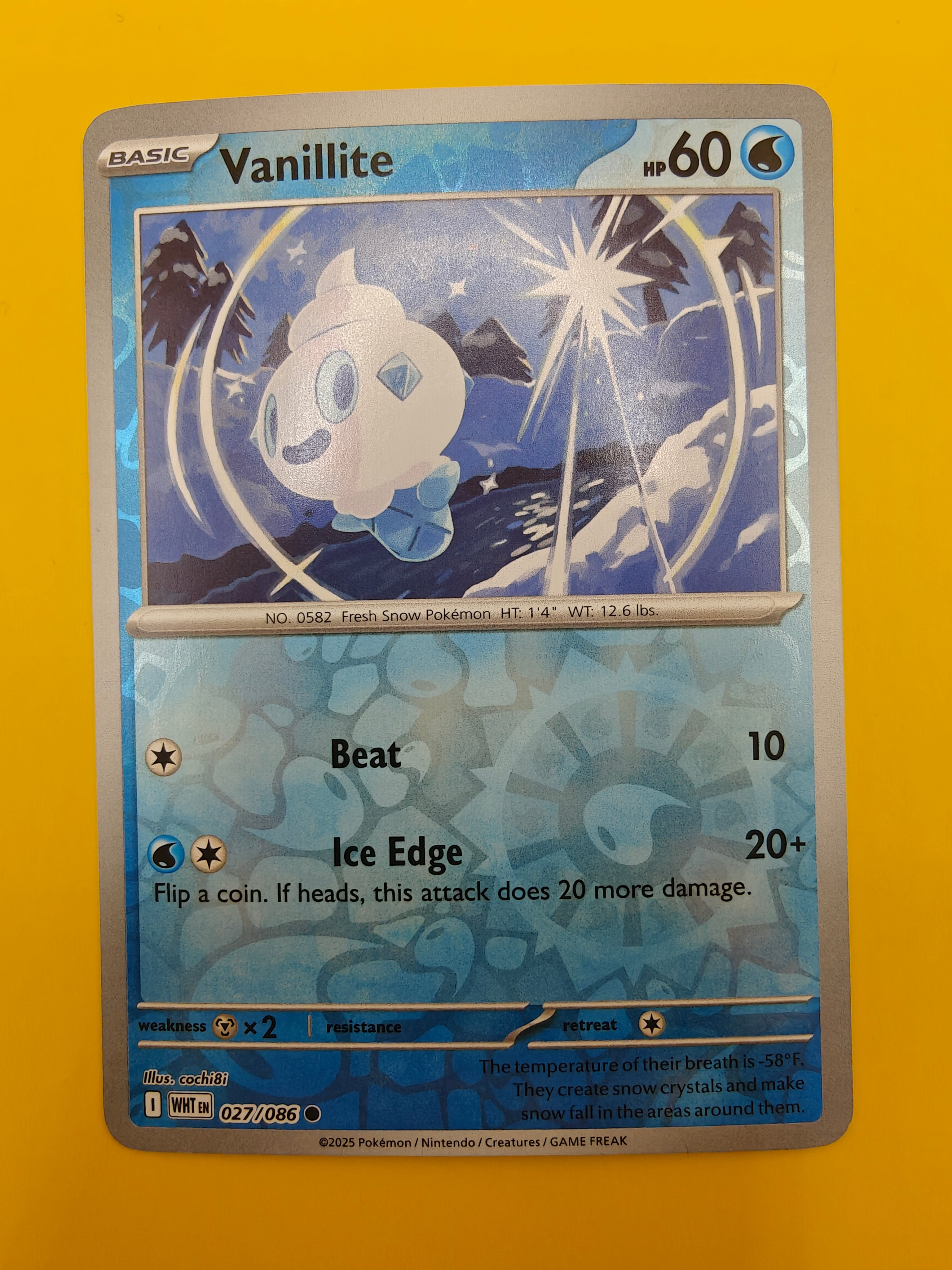 Vanillite Reverse Holo - White Flare