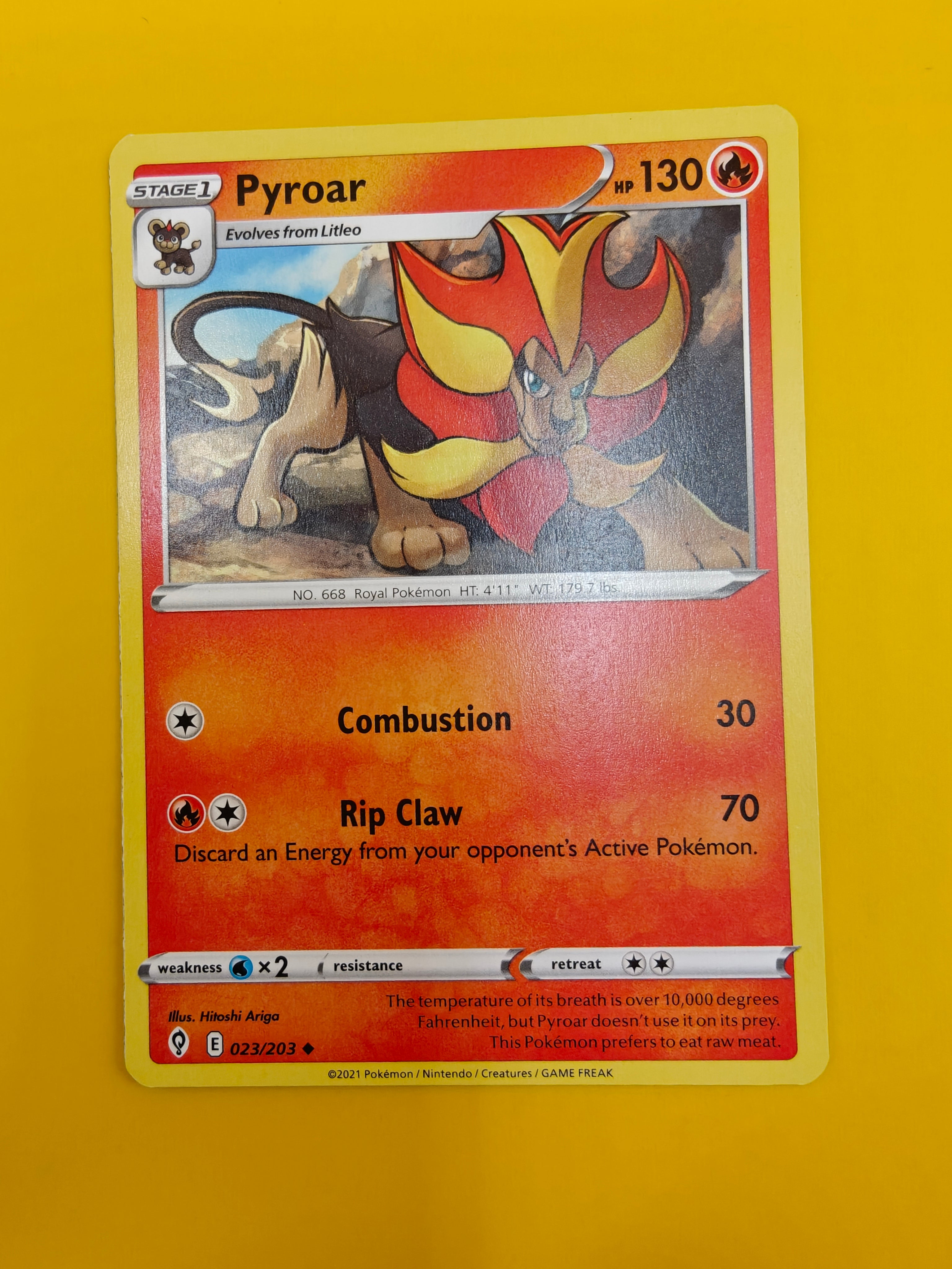 Pyroar - Evolving Skies