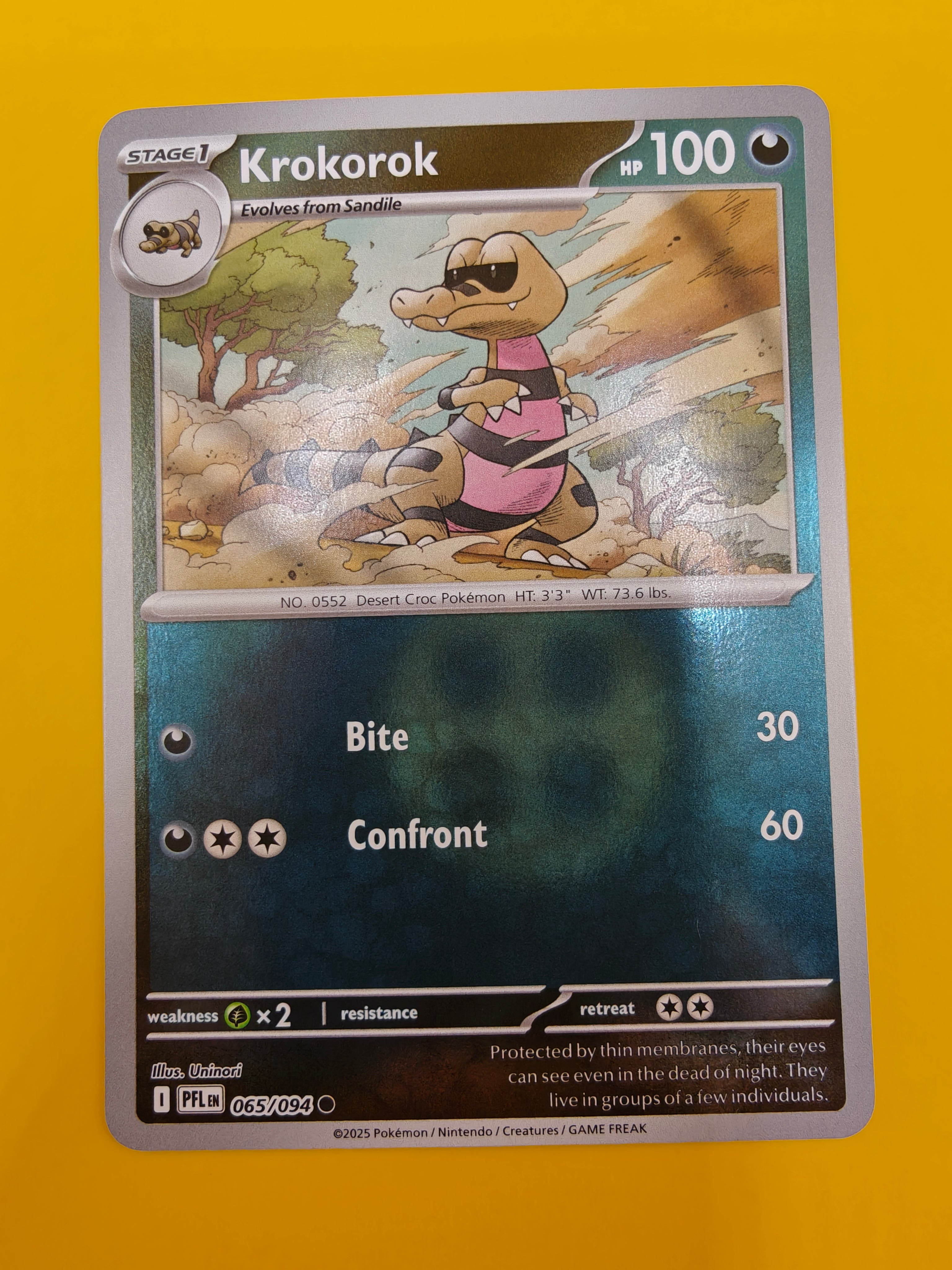 Krokorok Reverse Holo - Phantasmal Flames