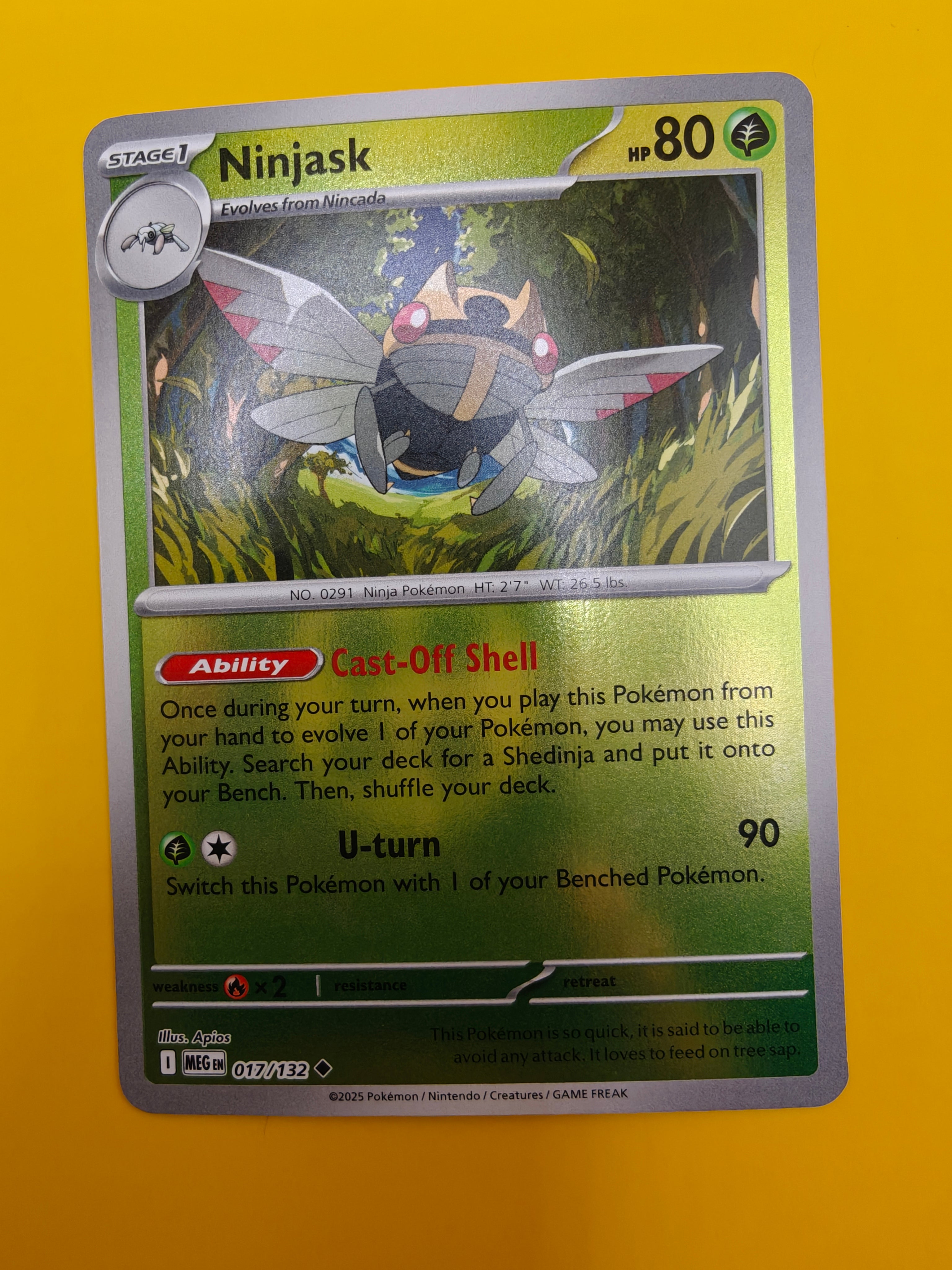 Ninjask Reverse Holo - Mega Evolution Base Set