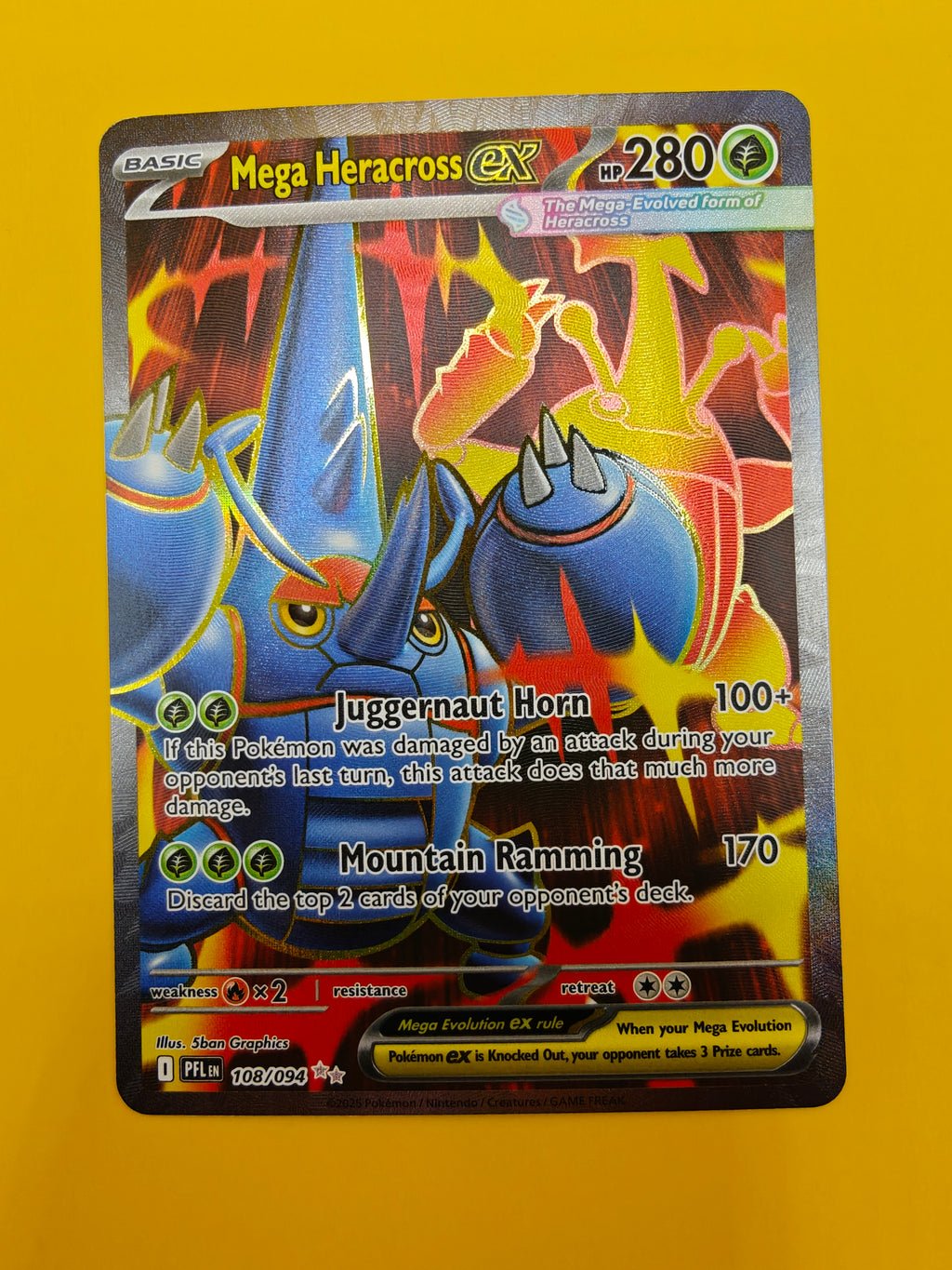 Mega Heracross ex Full Art - Phantasmal Flames