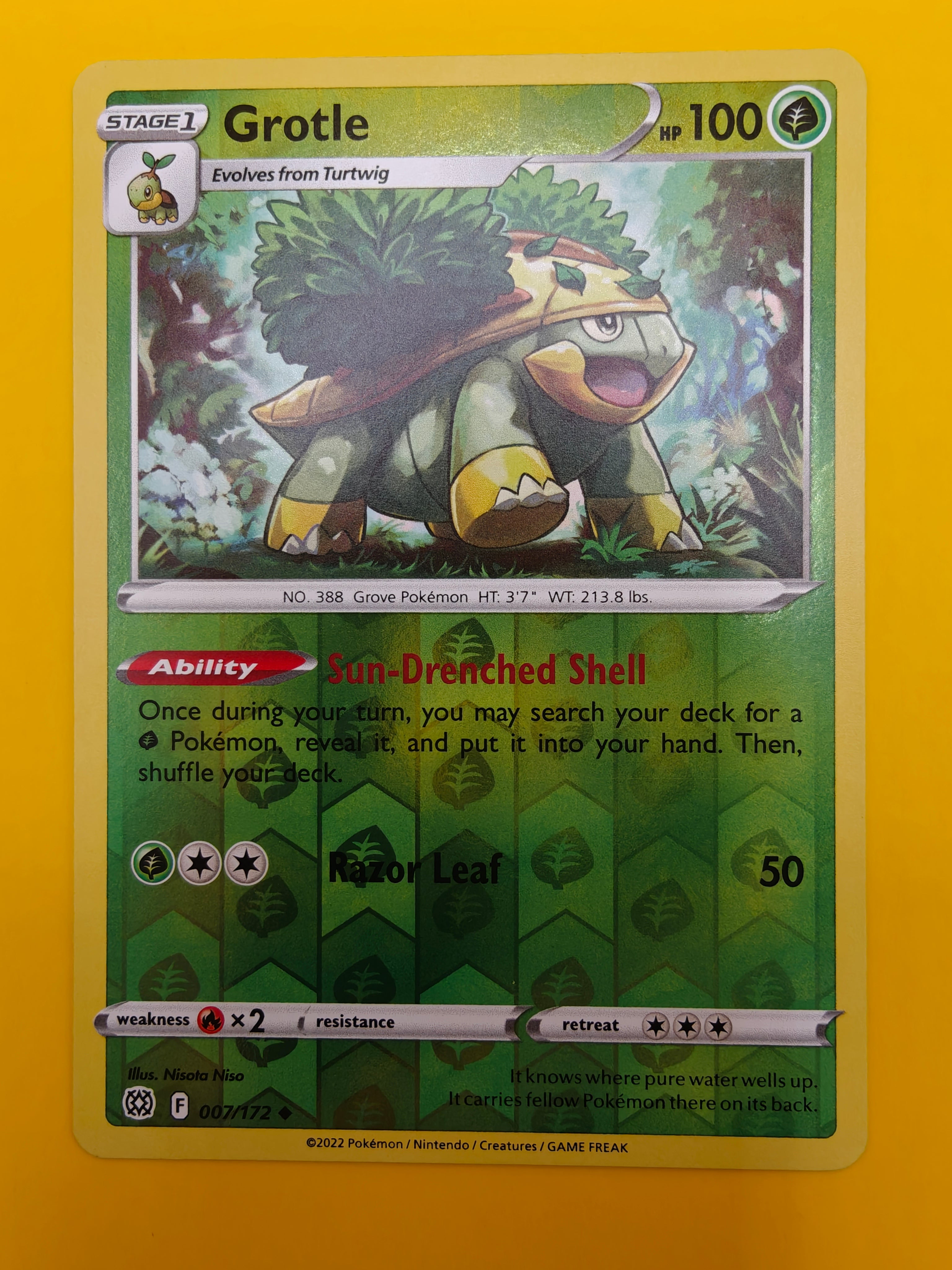 Grotle Reverse Holo - Brilliant Stars