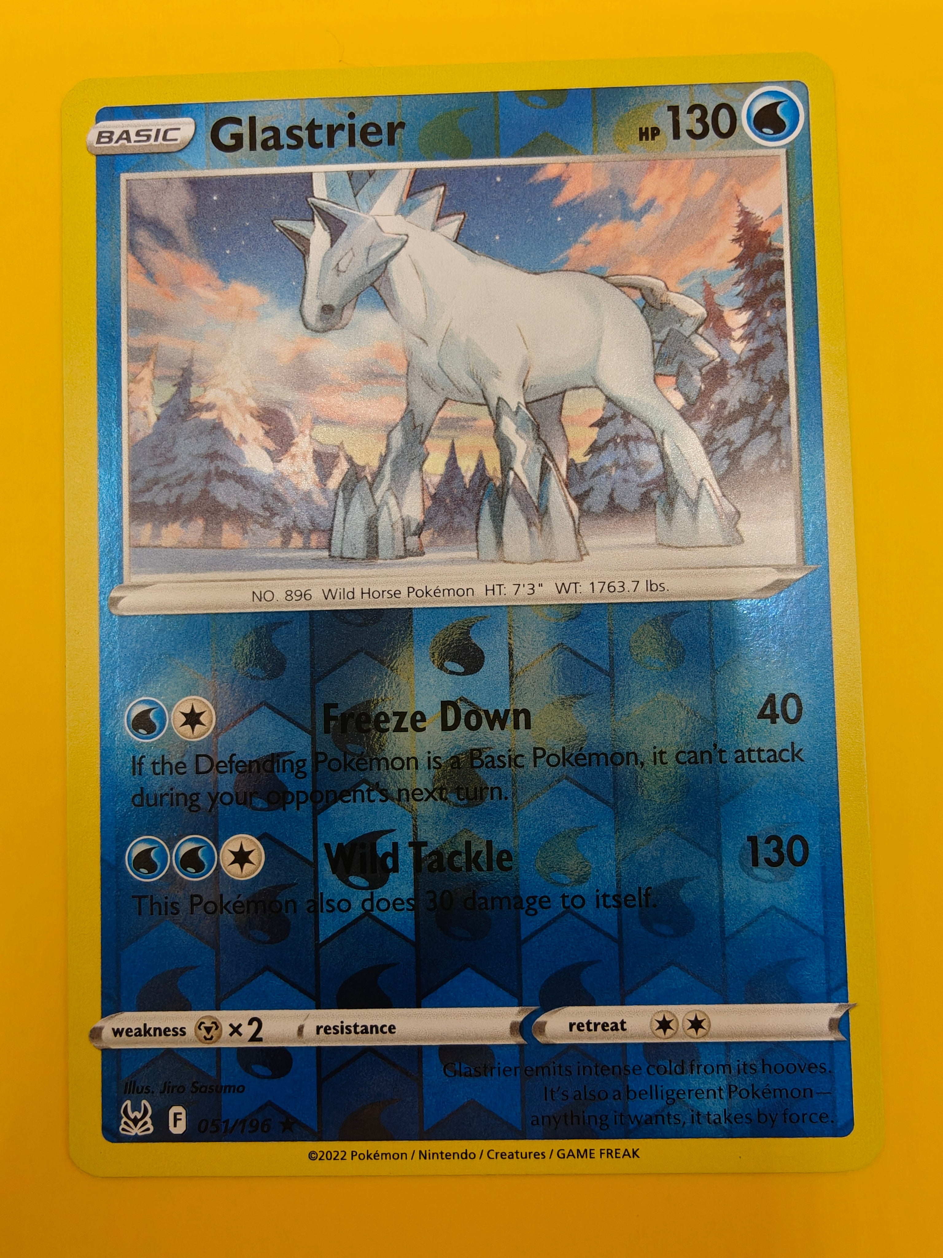 Glastrier Reverse Holo - Lost Origin