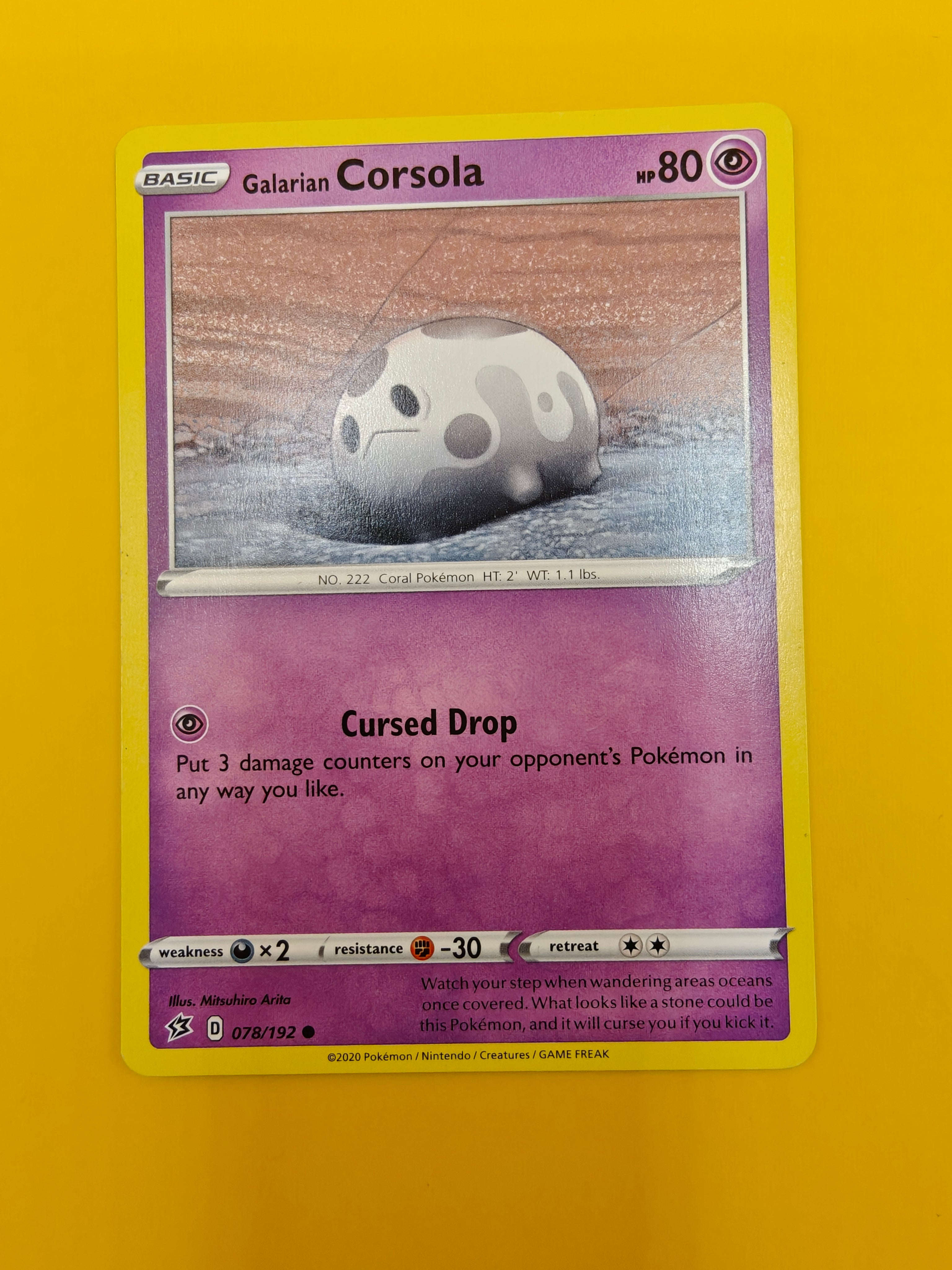 Galarian Corsola - Rebel Clash