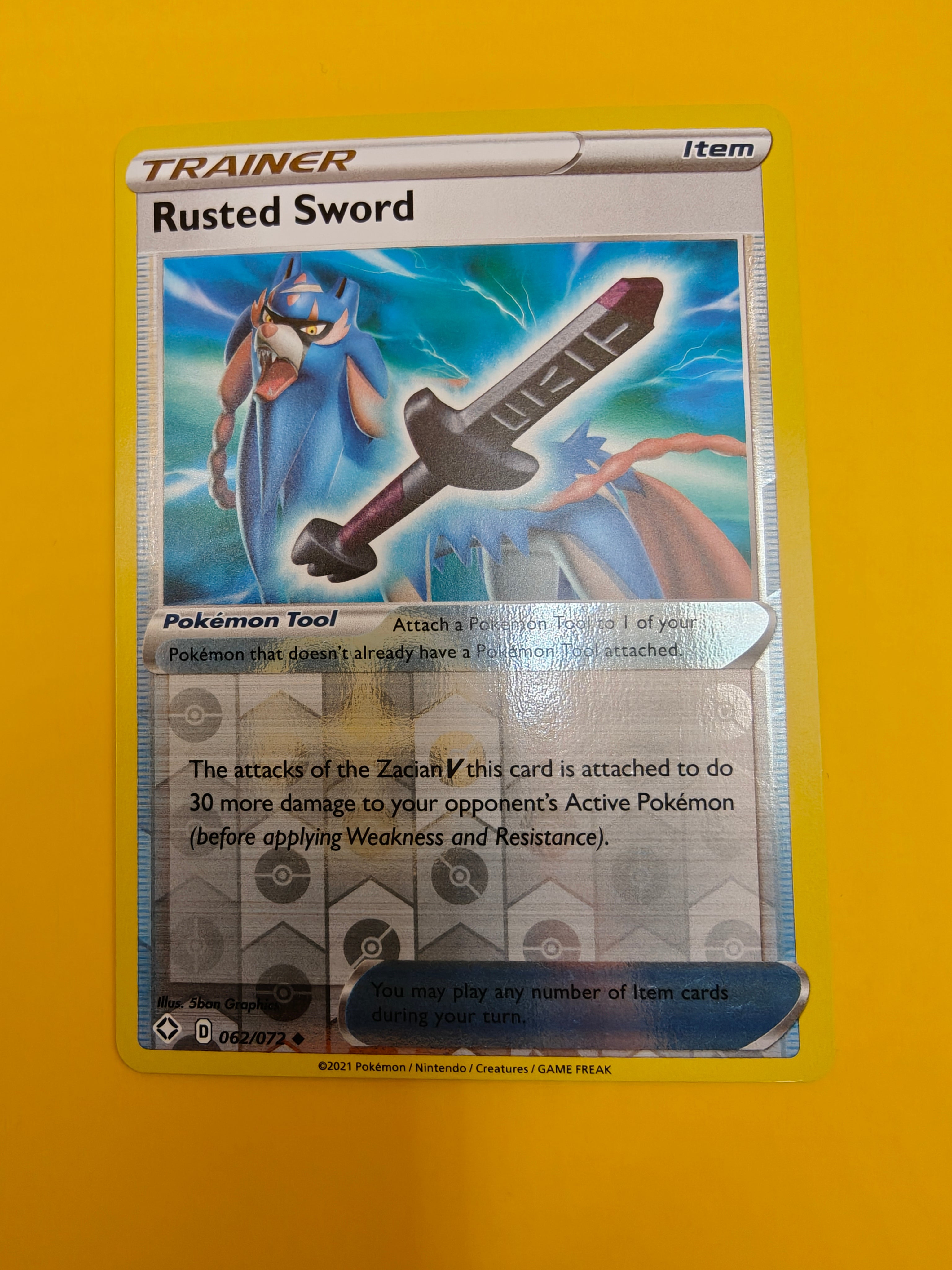 Rusted Sword Reverse Holo - Shining Fates