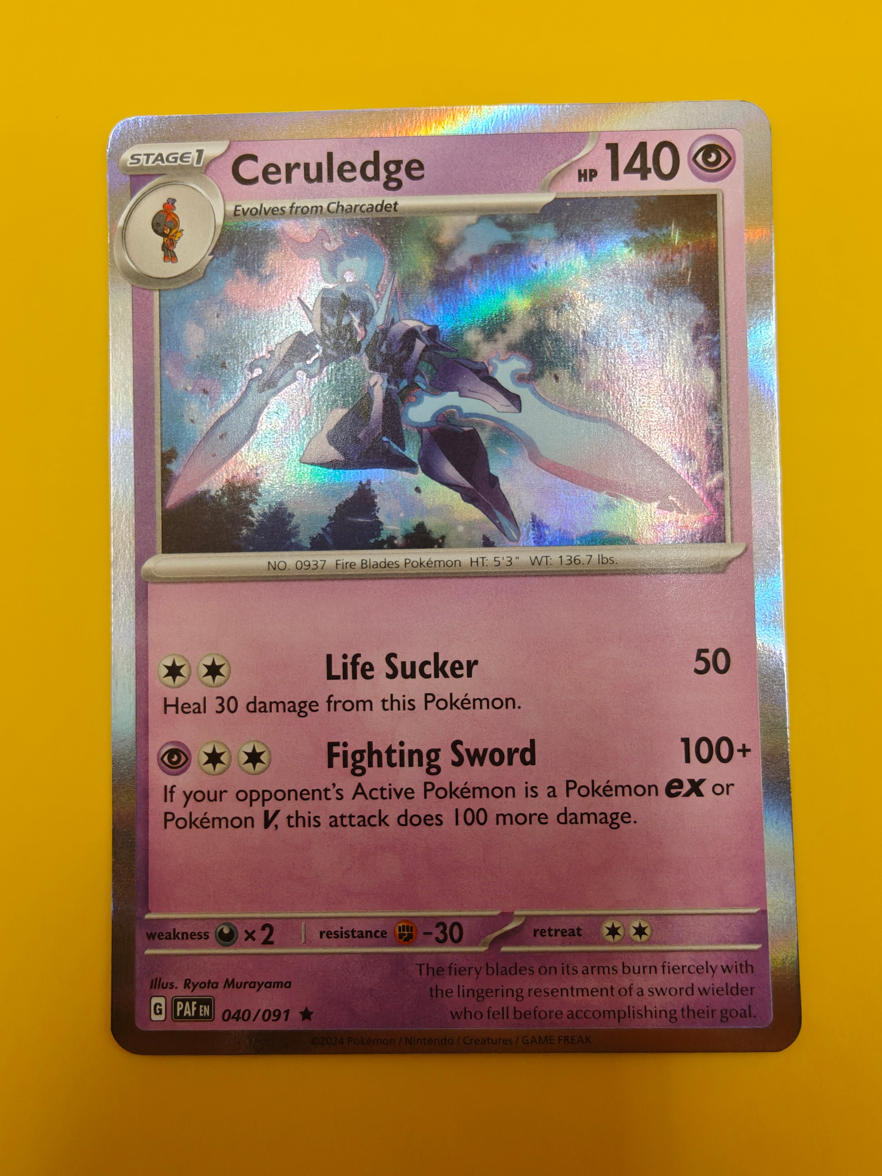 Ceruledge Holo - Paldean Fates
