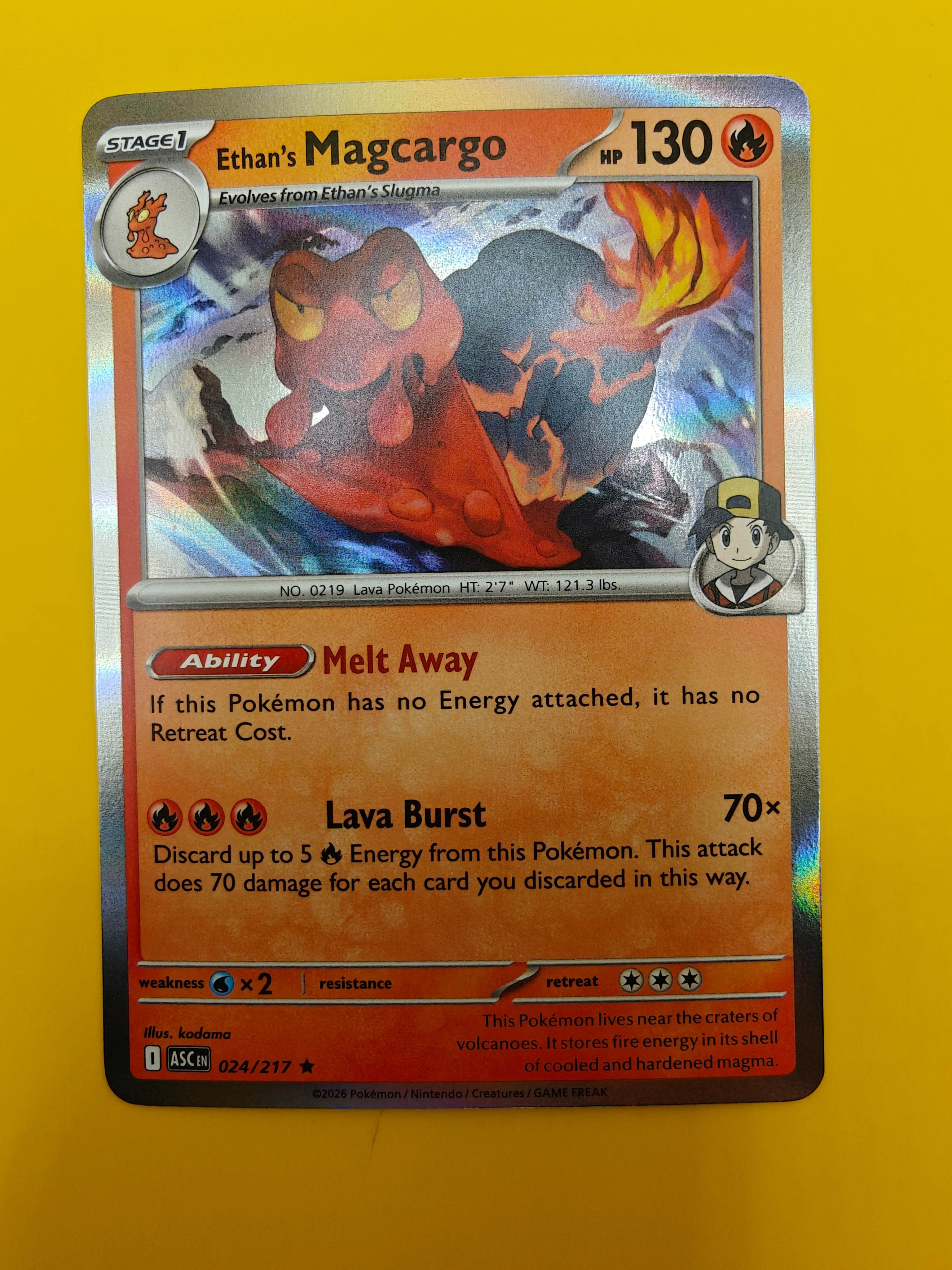 Ethan's Magcargo Holo - Ascended Heroes