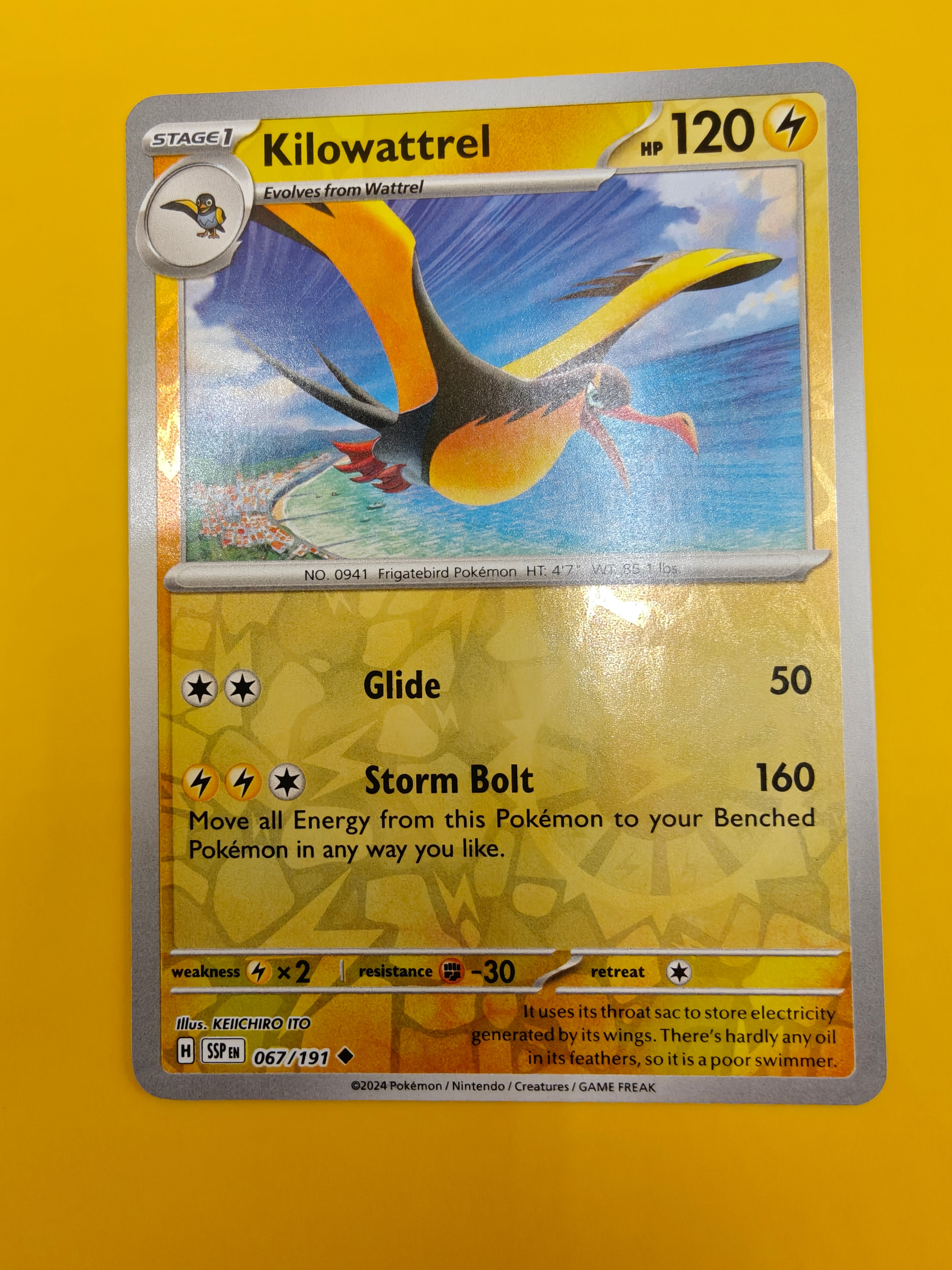 Kilowattrel Reverse Holo - Surging Sparks