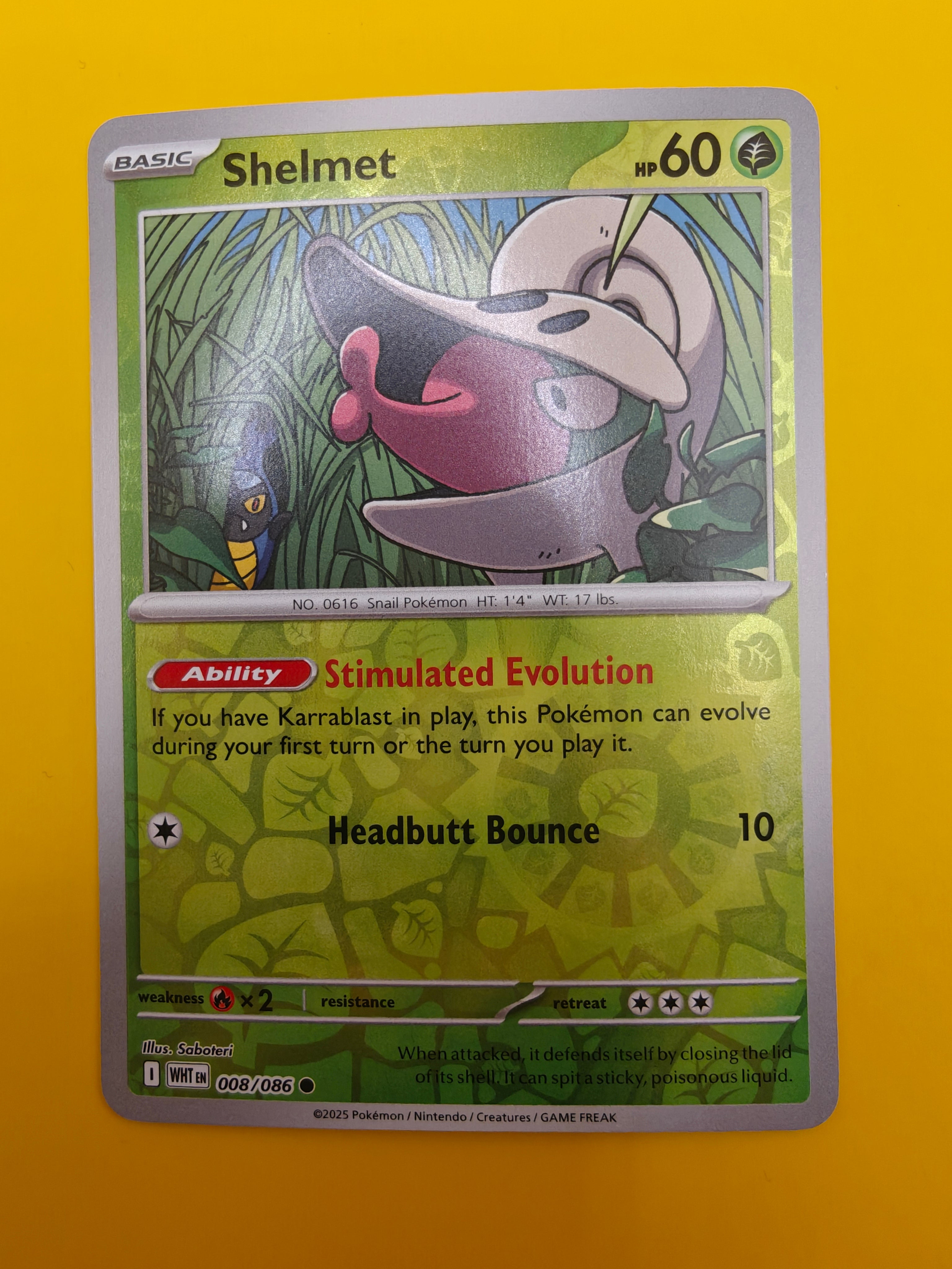 Shelmet Reverse Holo - White Flare