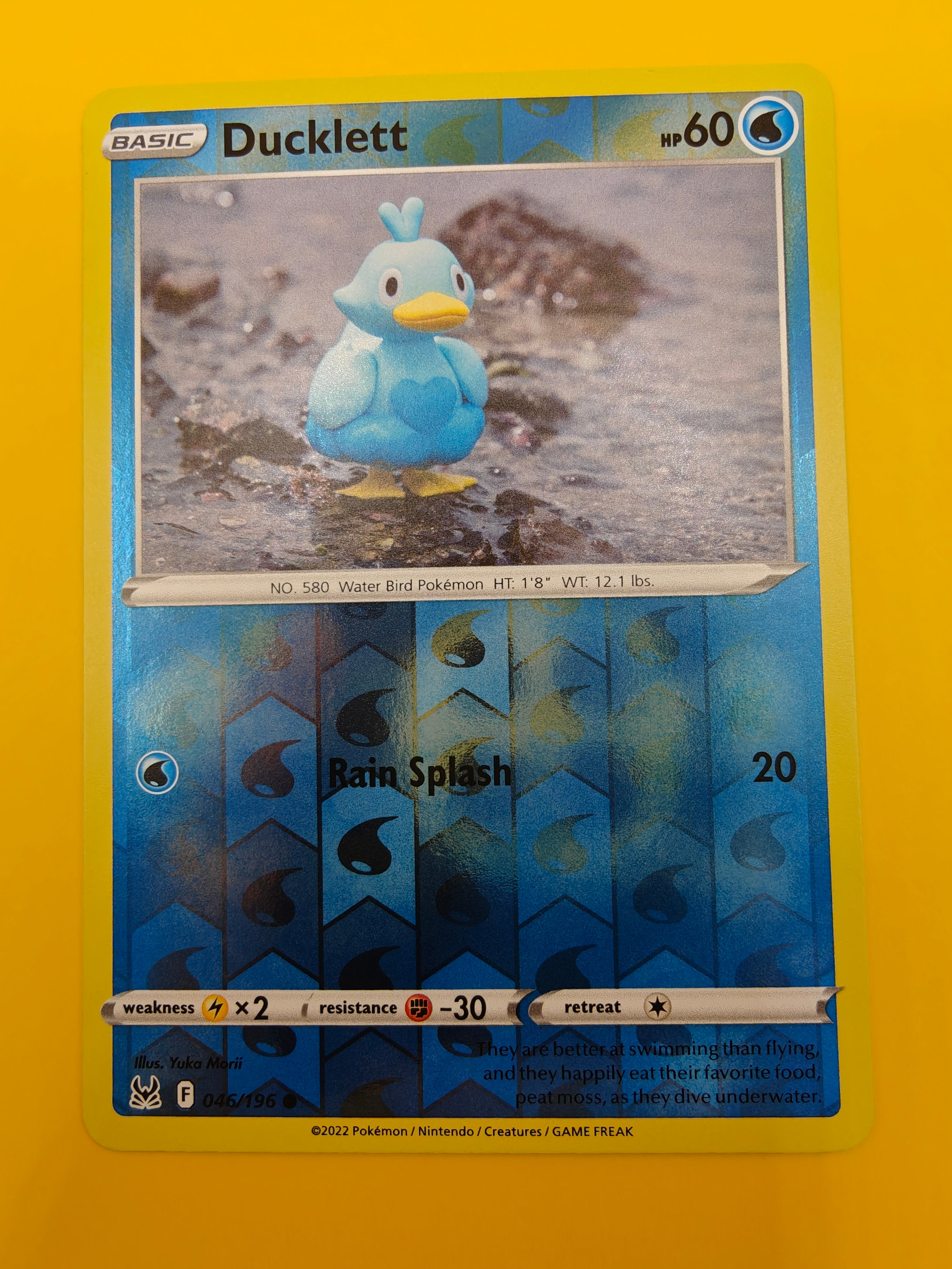 Ducklett Reverse Holo - Lost Origin