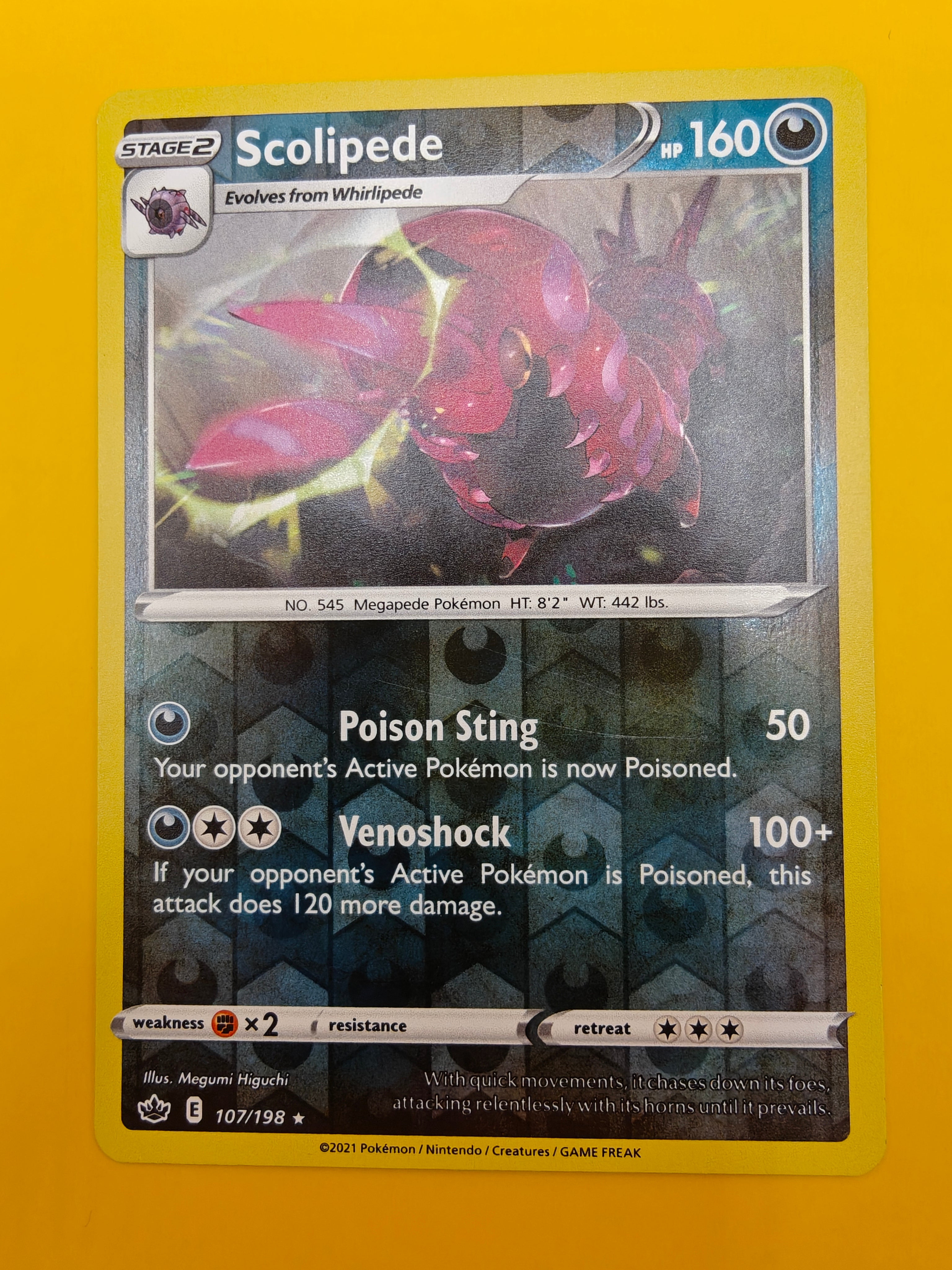 Scolipede Reverse Holo - Chilling Reign