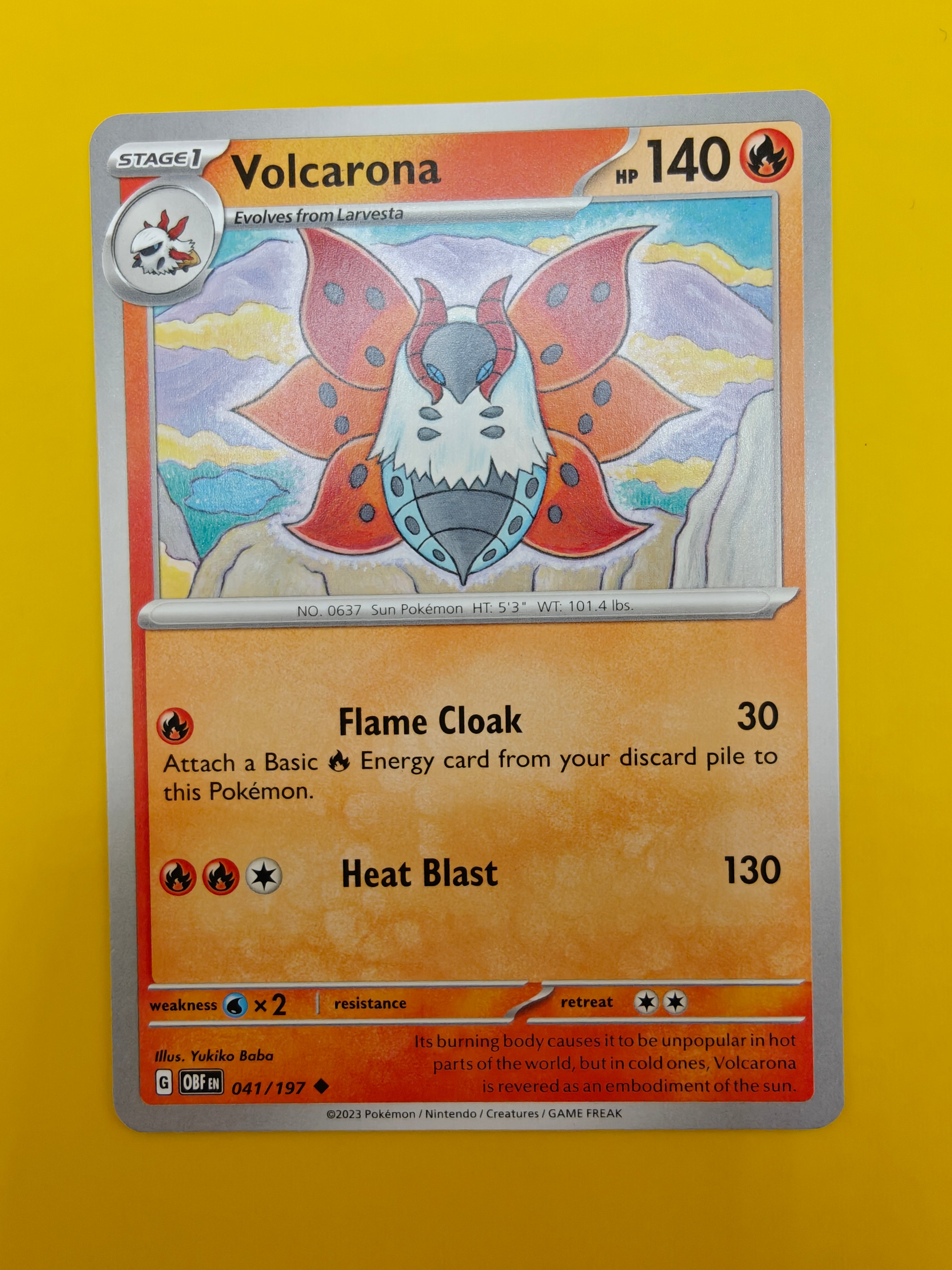 Volcarona - Obsidian Flames