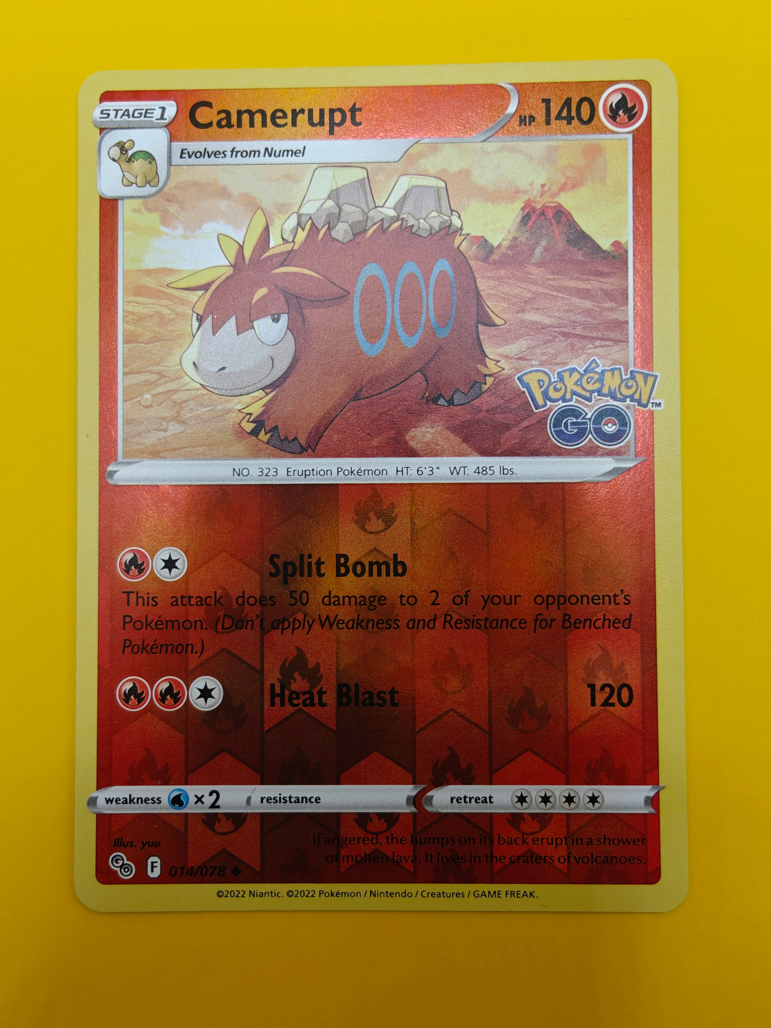 Camerupt Reverse Holo - Pokémon Go