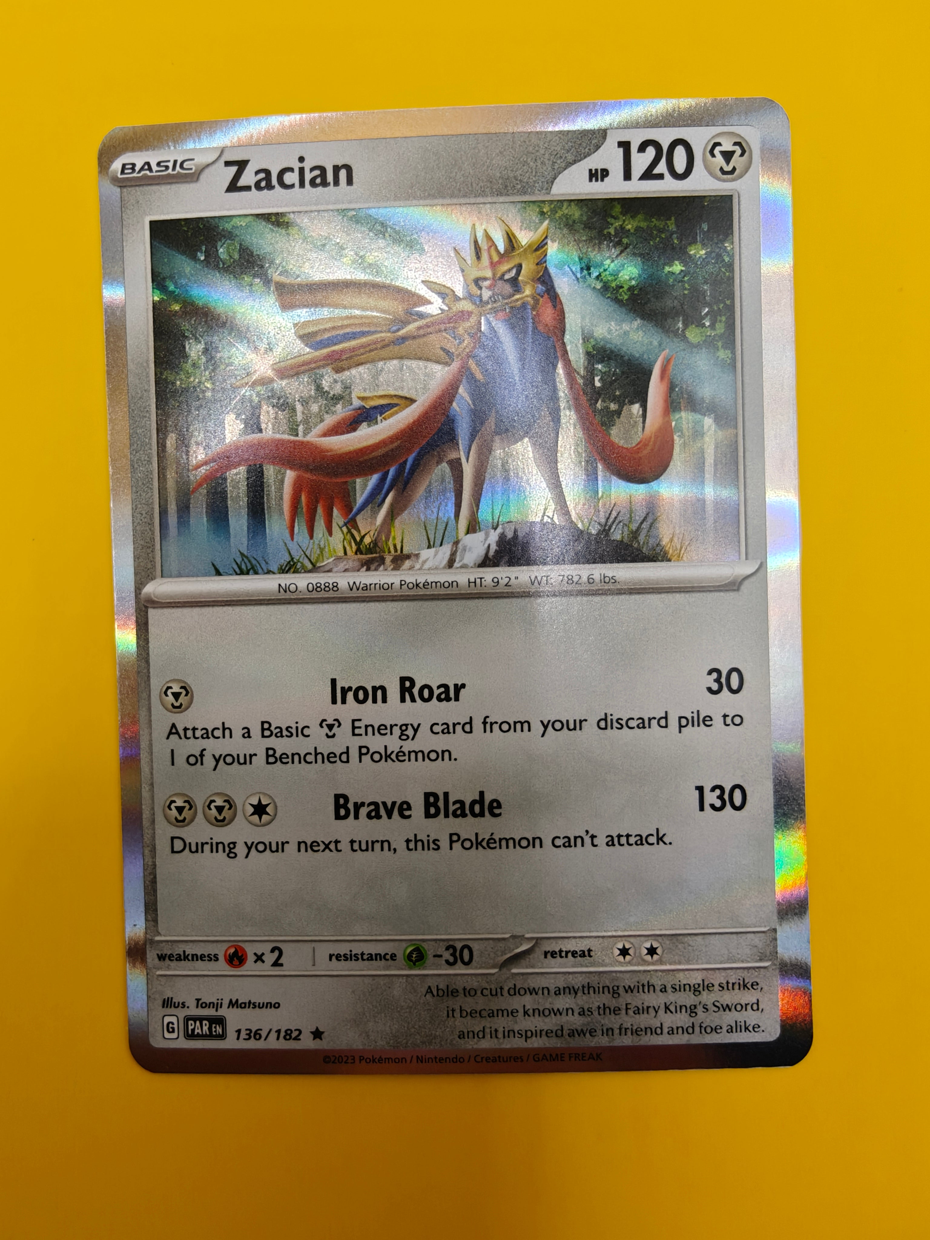 Zacian Holo - Paradox Rift