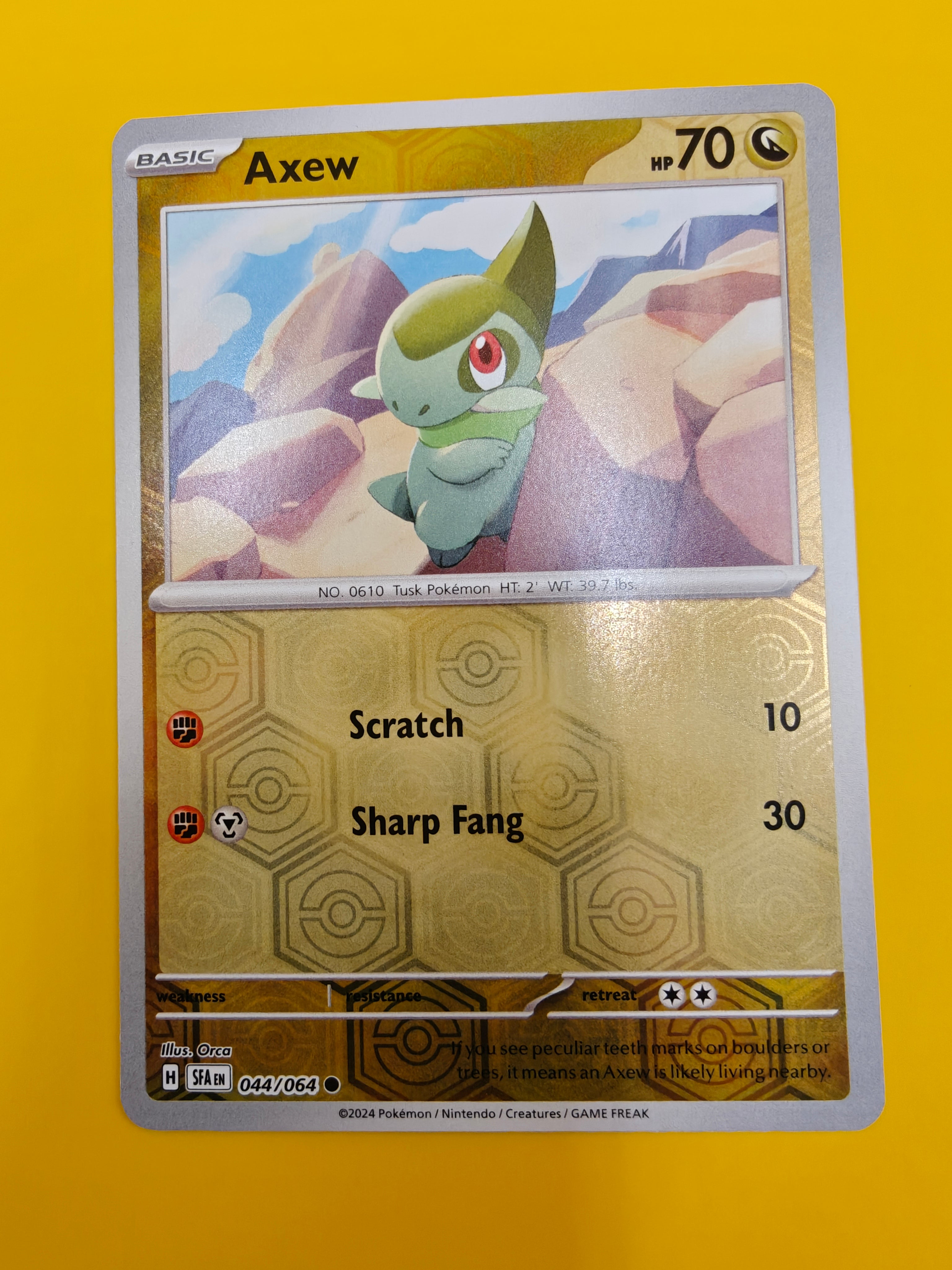 Axew Reverse Holo - Shrouded Fable