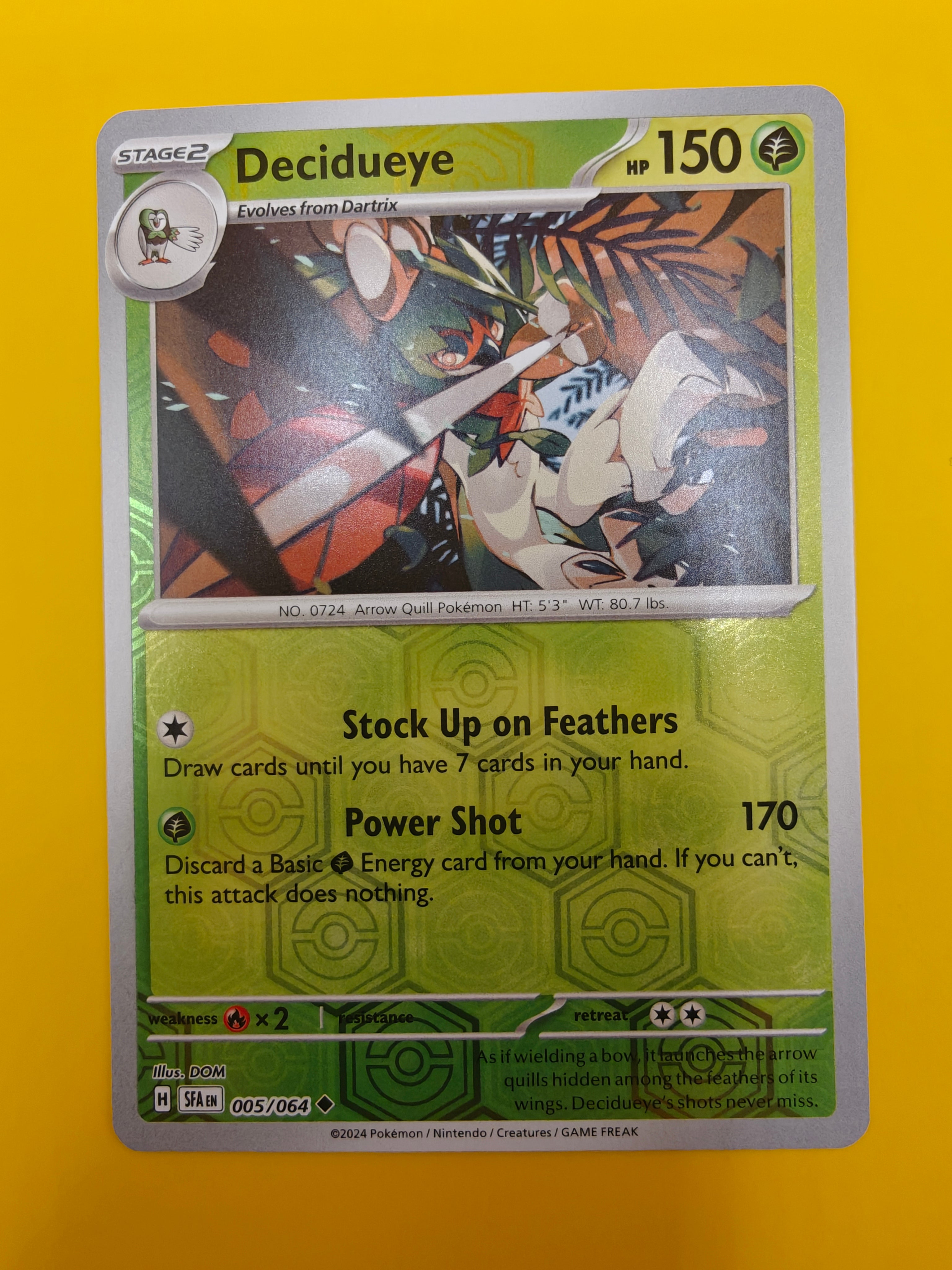 Decidueye Reverse Holo - Shrouded Fable