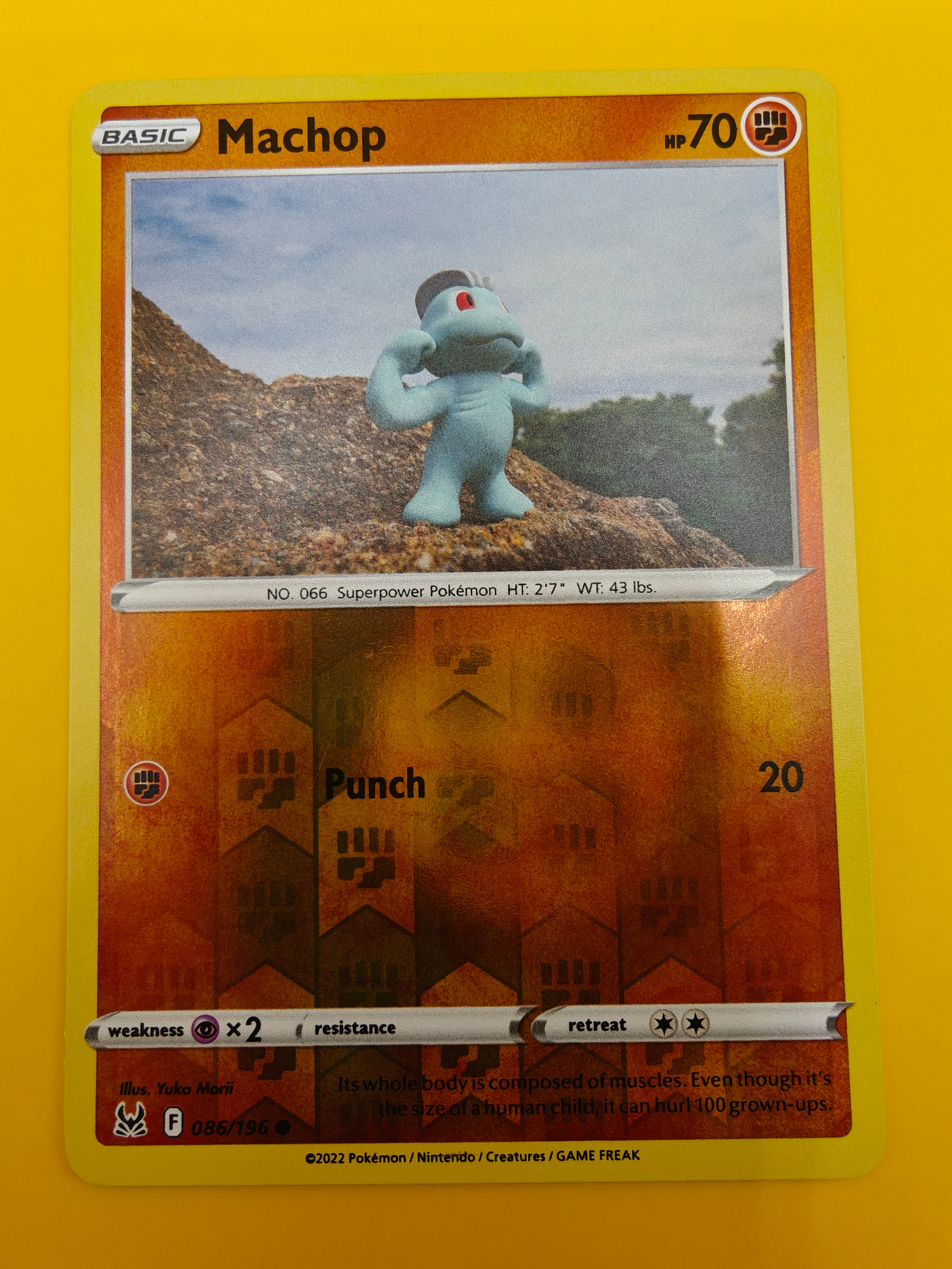 Machop Reverse Holo - Lost Origin