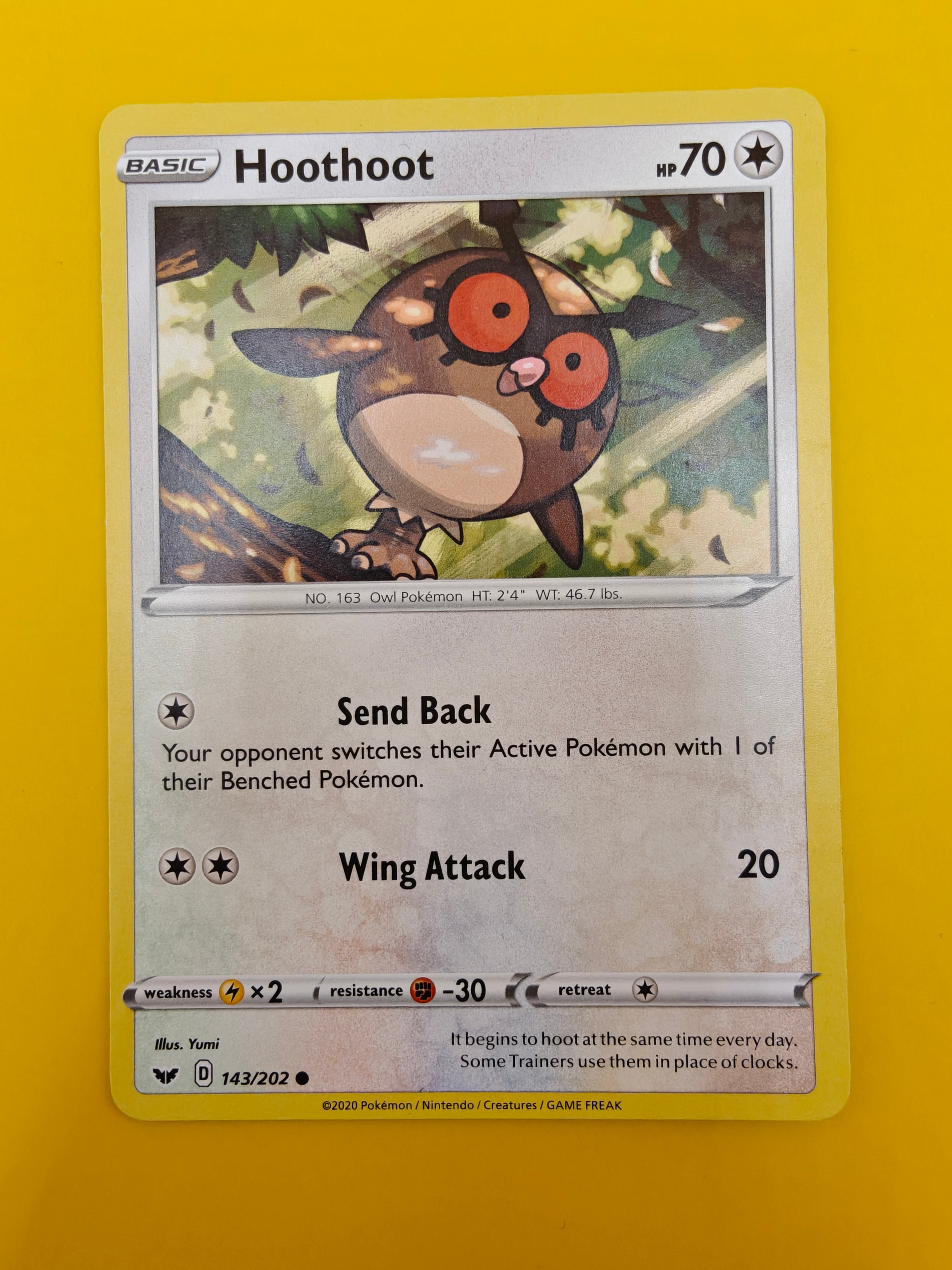 Hoothoot - Sword & Shield Base Set