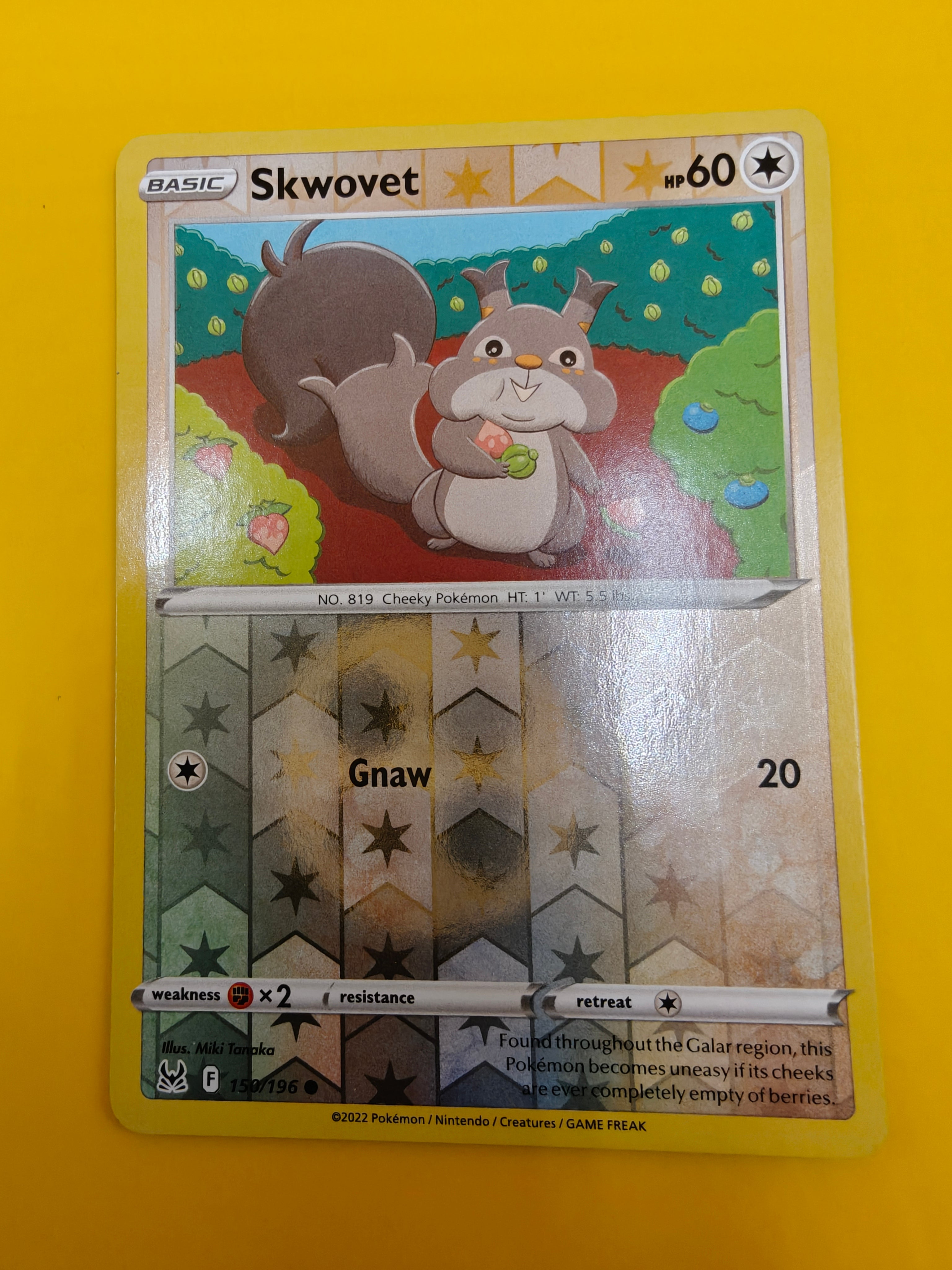 Skwovet Reverse Holo - Lost Origin