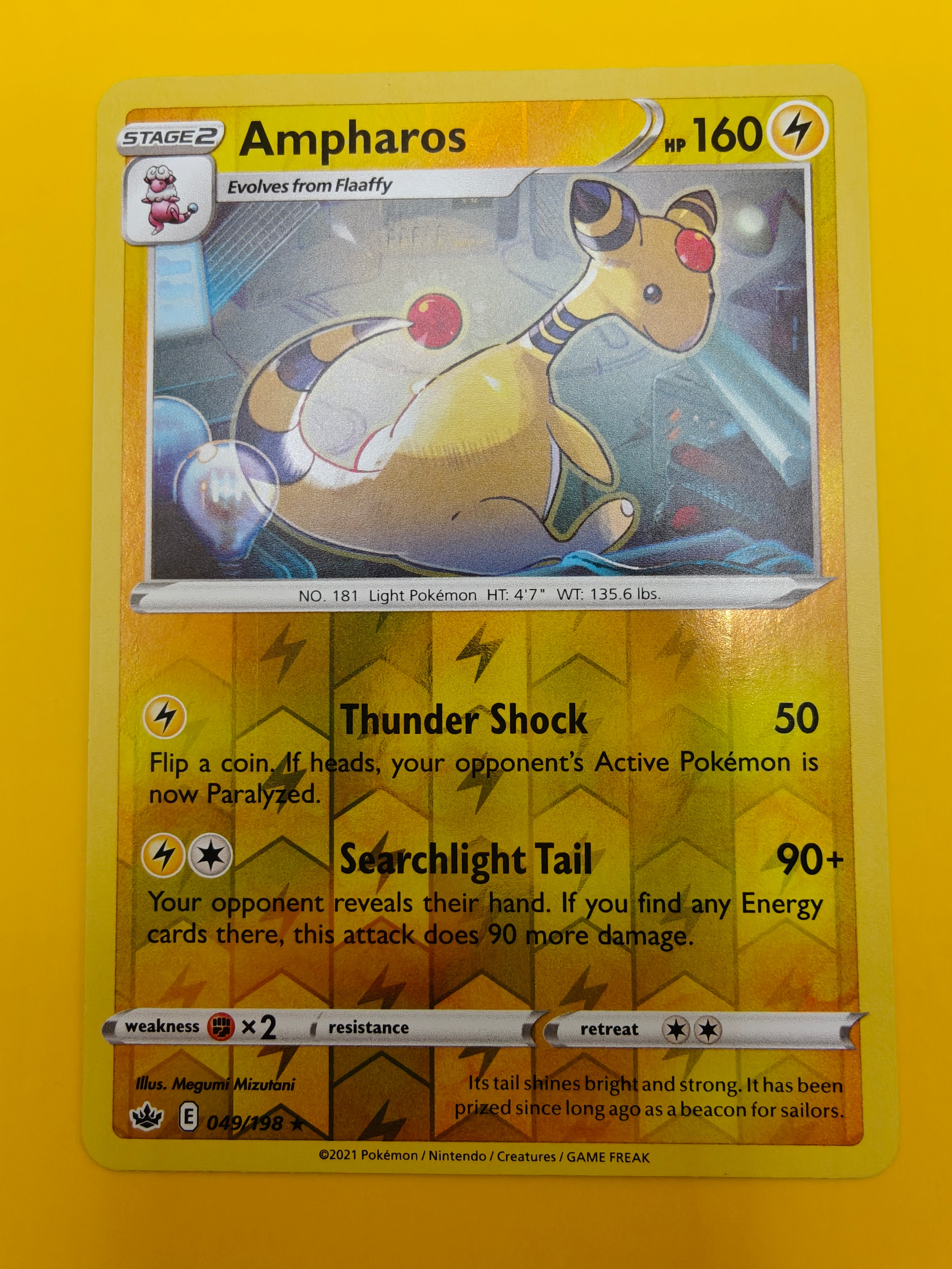 Ampharos Reverse Holo - Chilling Reign