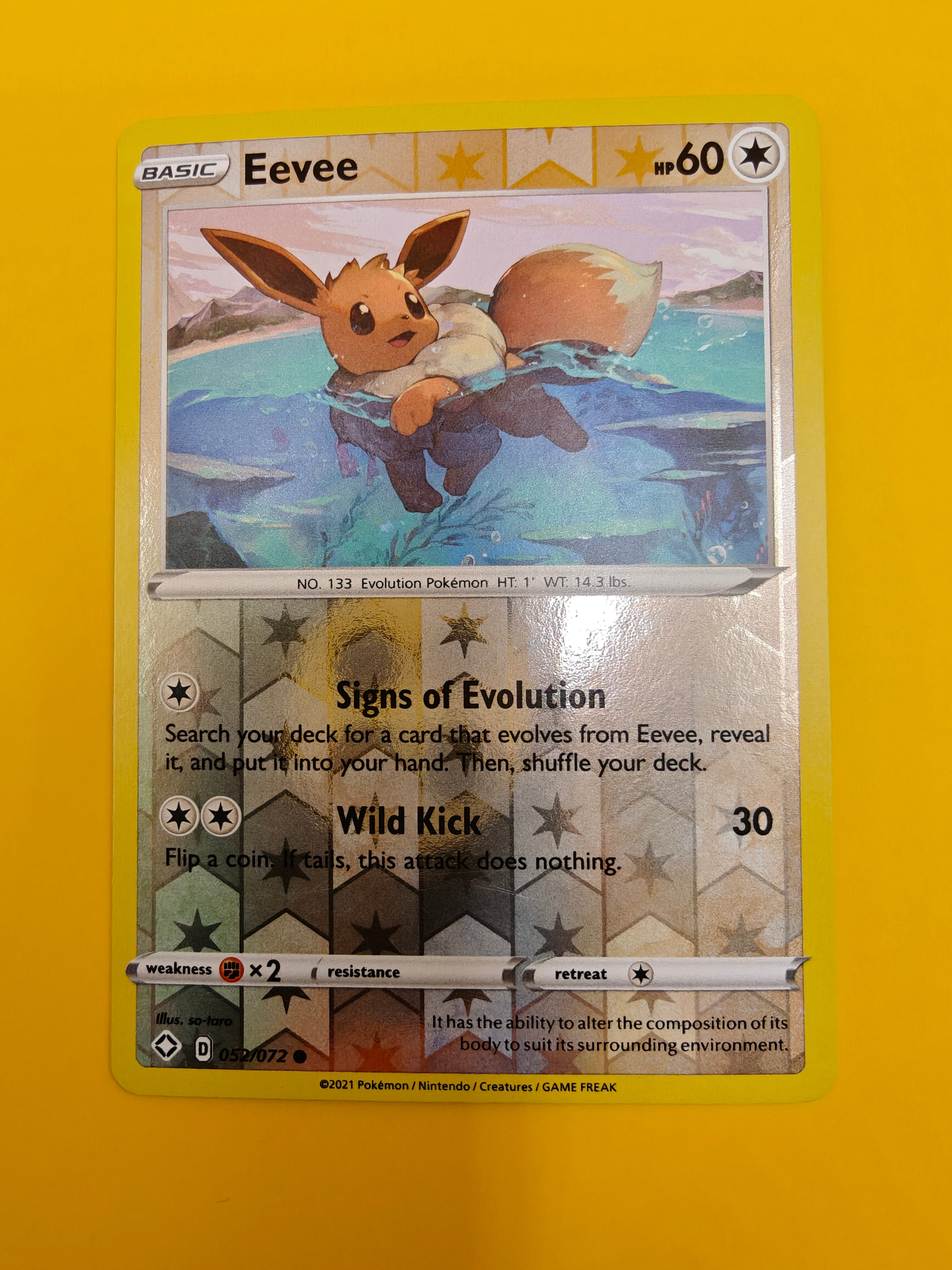 Eevee Reverse Holo - Shining Fates