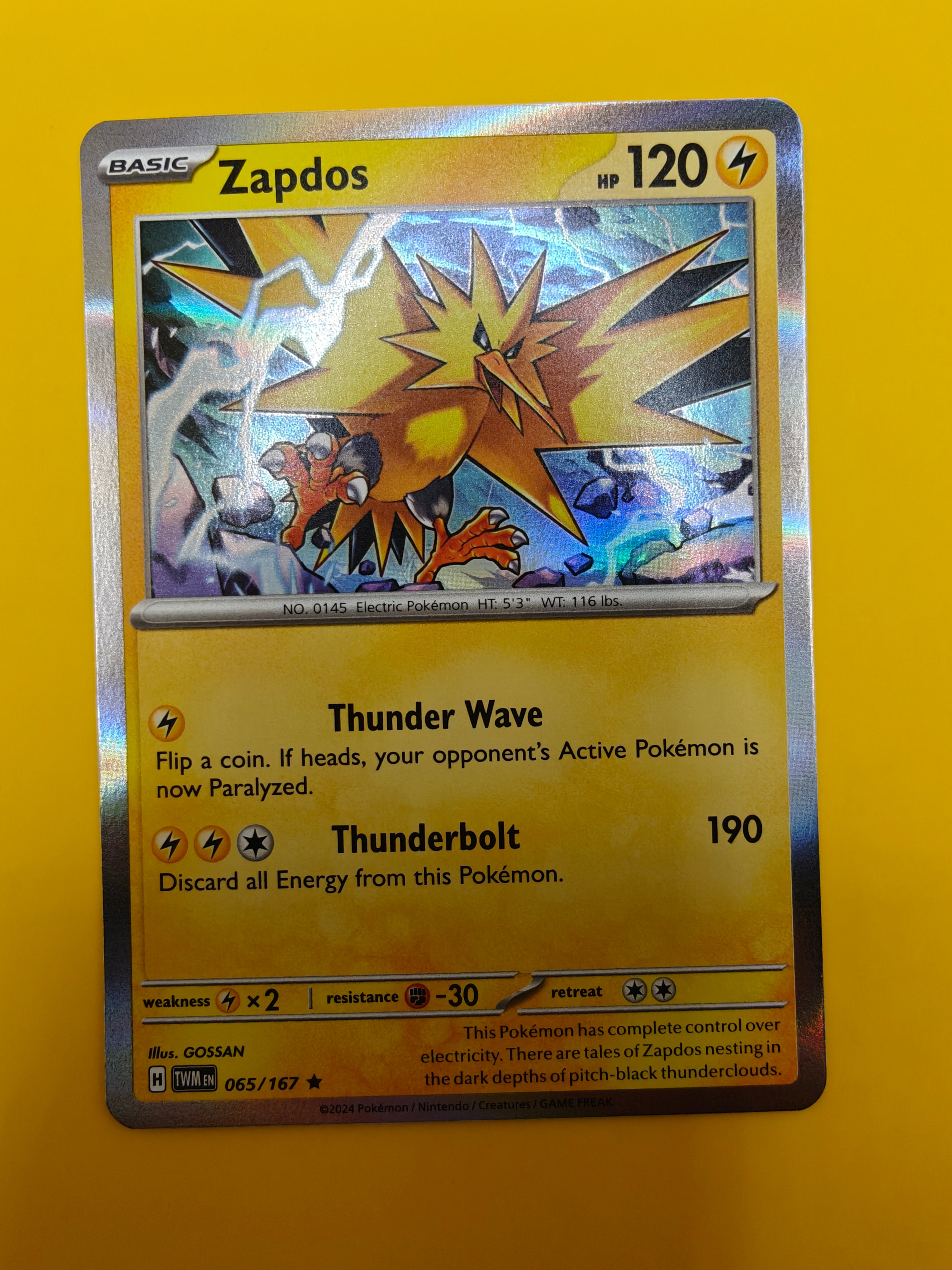 Zapdos Holo - Twilight Masquerade