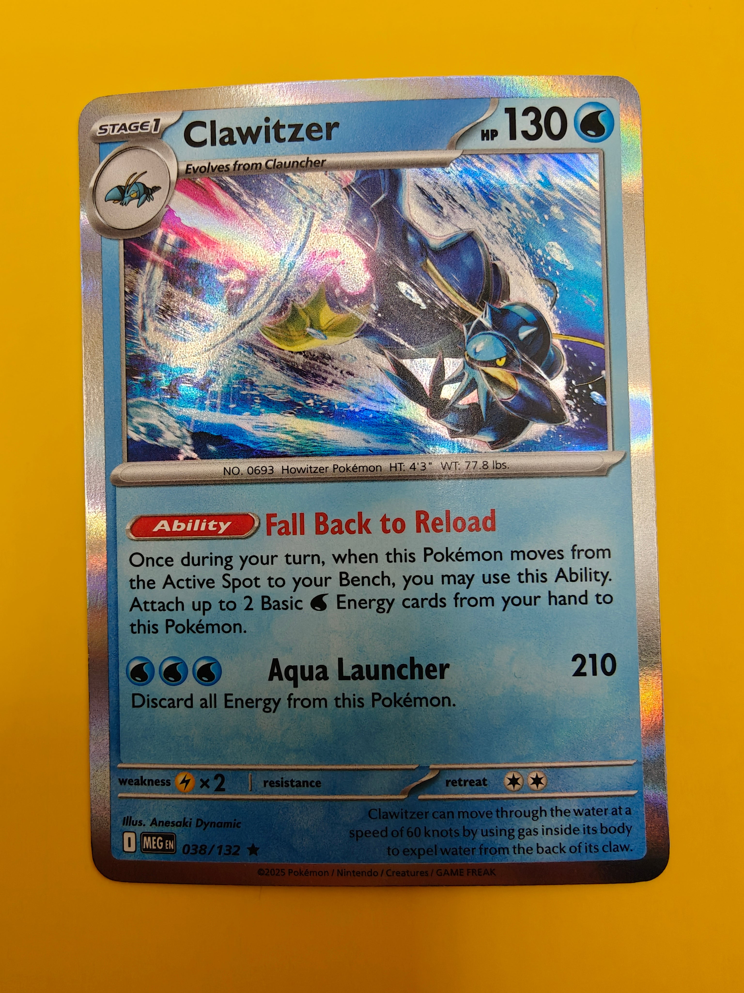 Clawitzer Holo - Mega Evolution Base Set