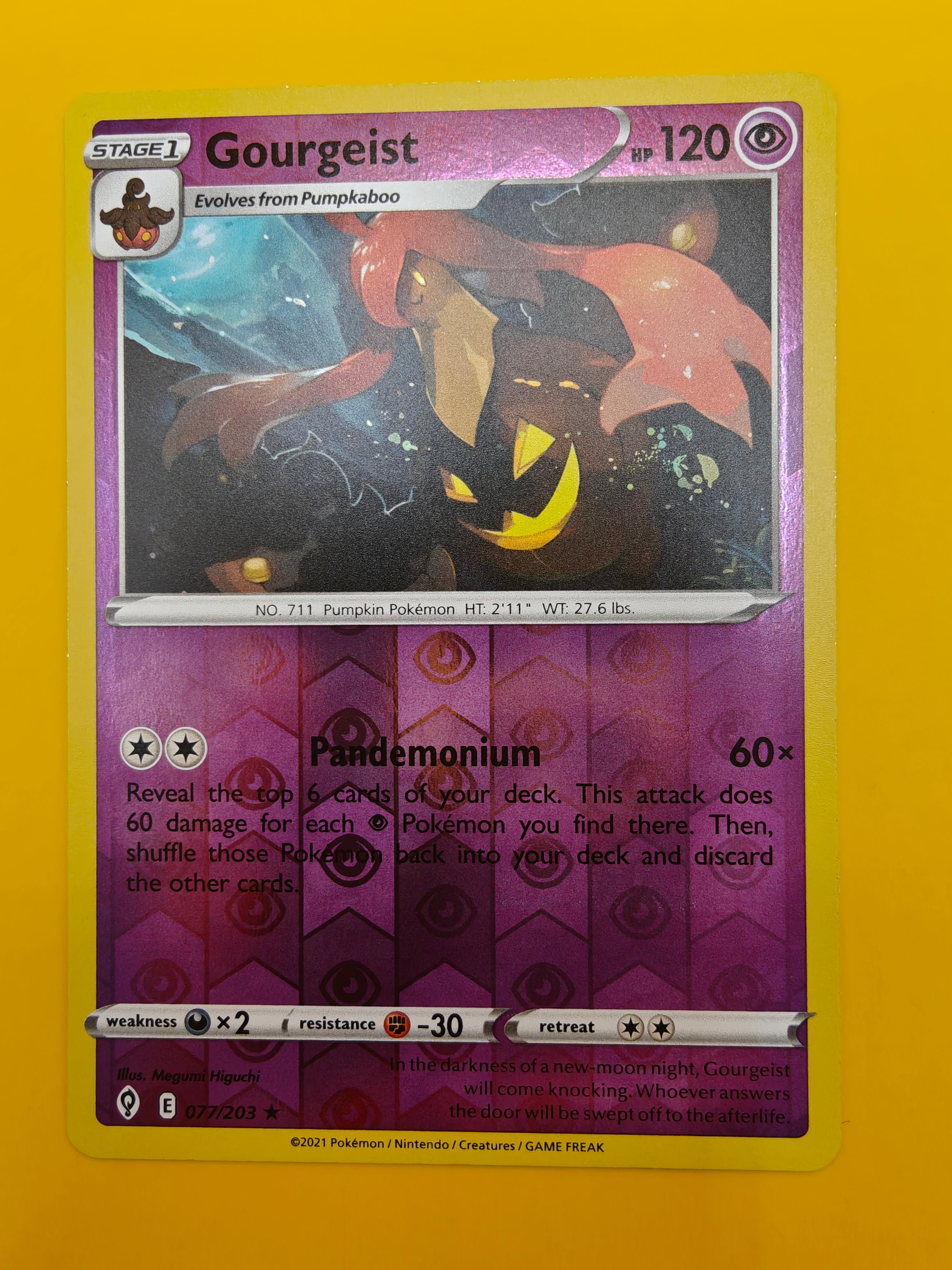Gourgeist Reverse Holo - Evolving Skies