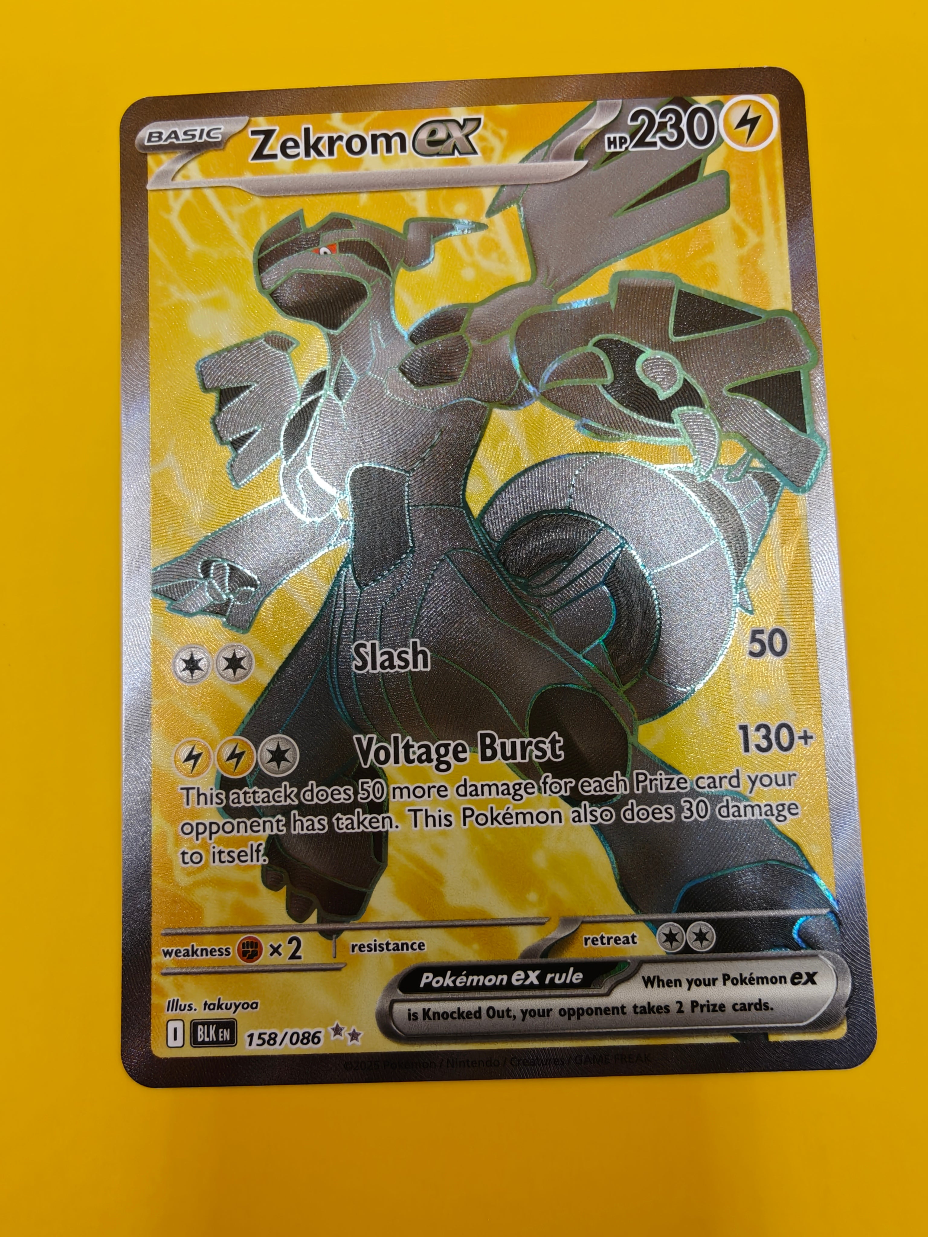 Zekrom ex Full Art - Black Bolt