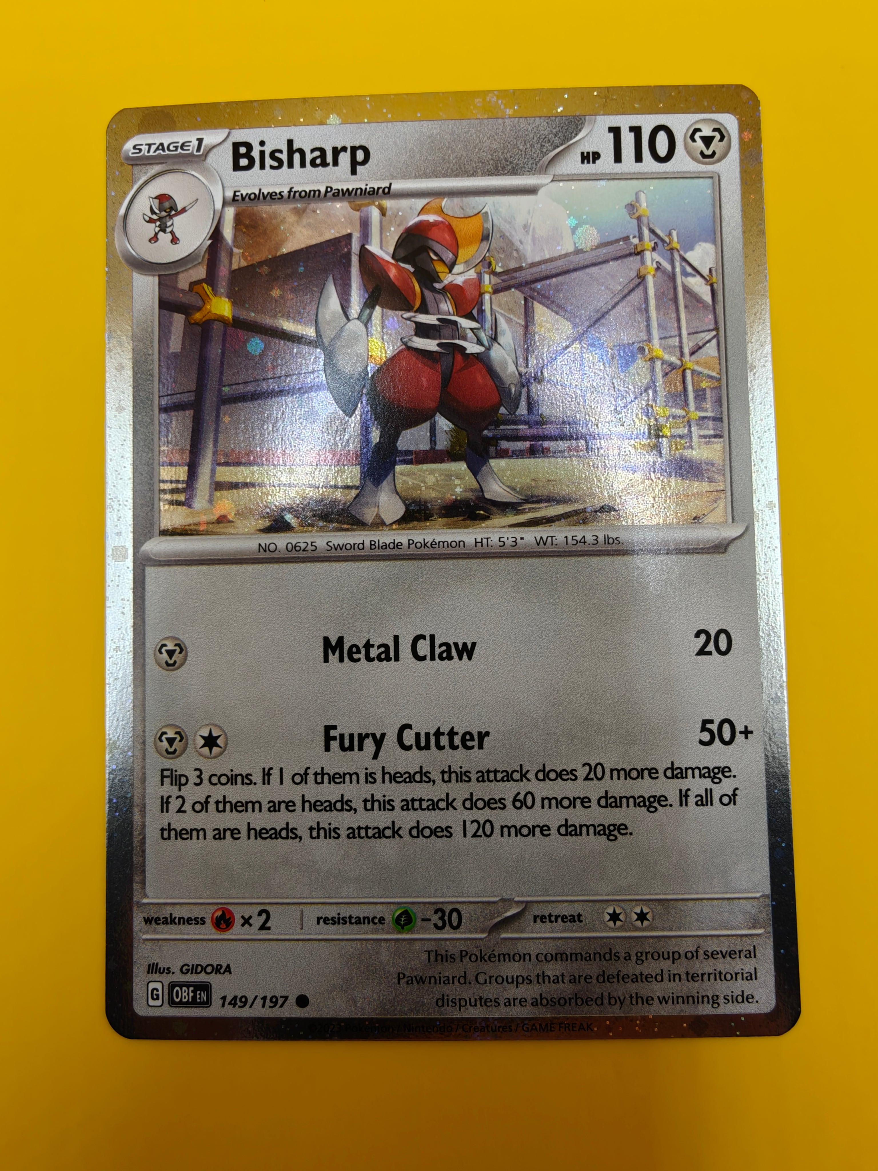Bisharp Cosmic Holo - Obsidian Flames