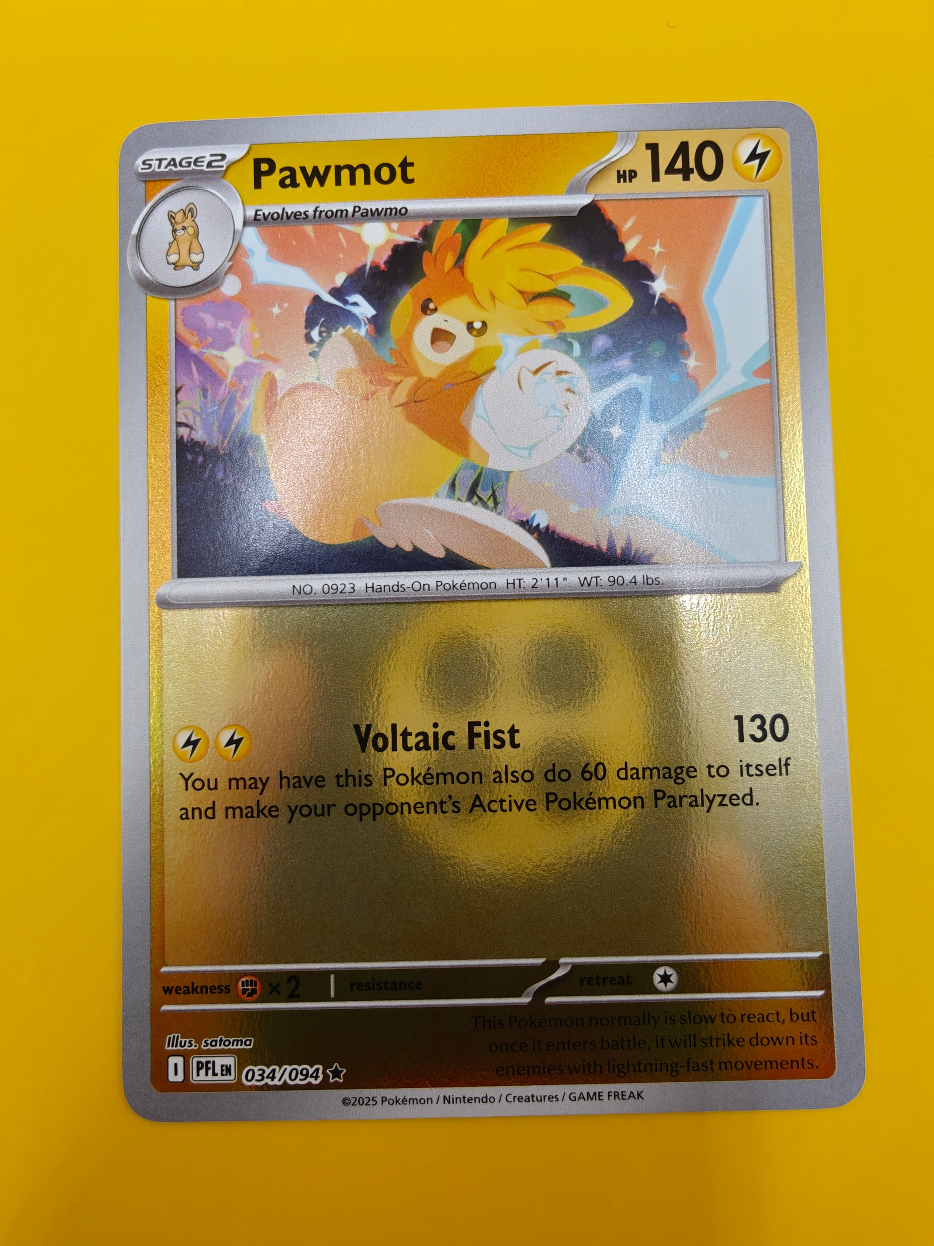 Pawmot Reverse Holo - Phantasmal Flames