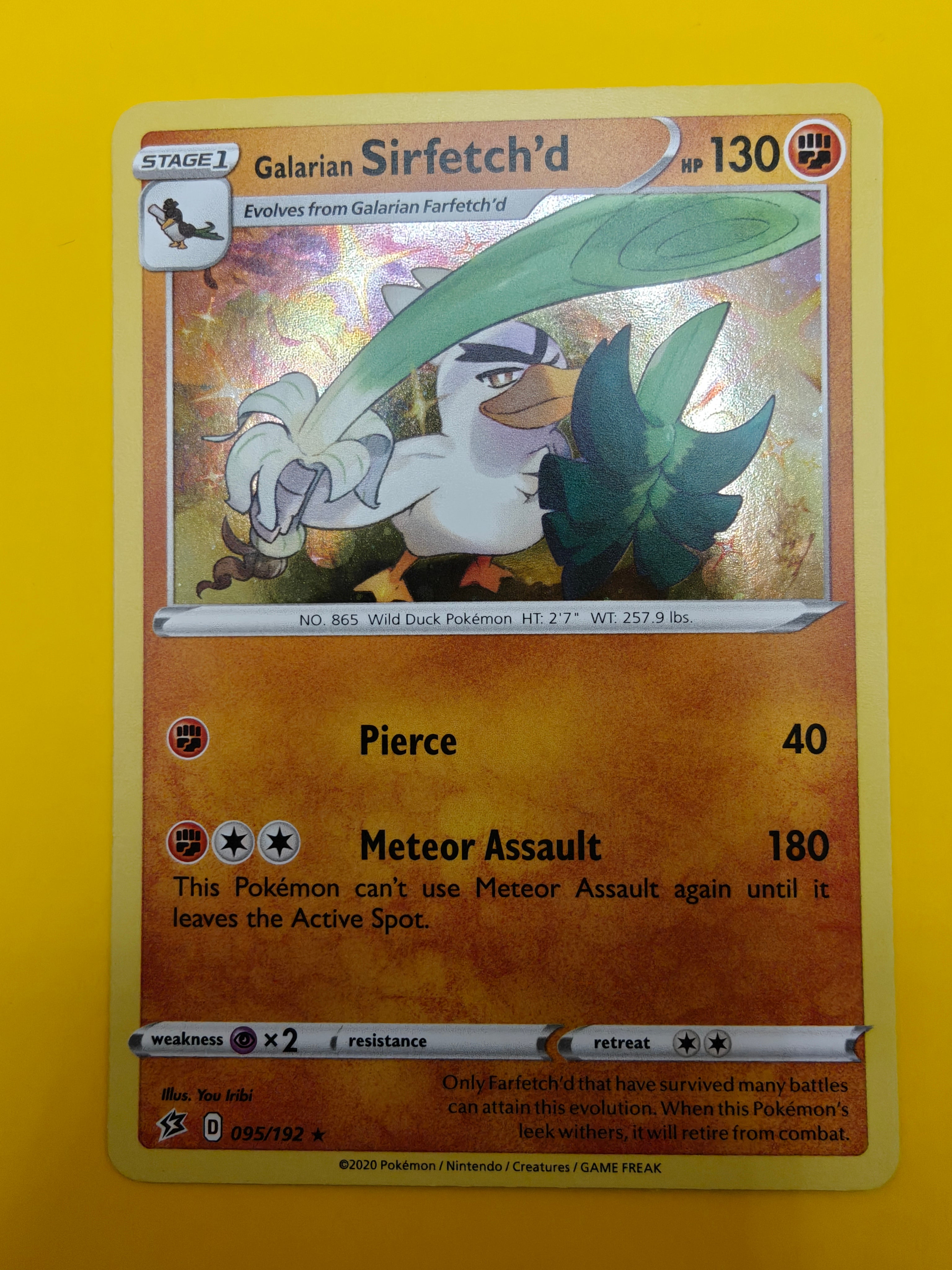 Galarian Sirfetch'd Cosmic Holo - Rebel Clash