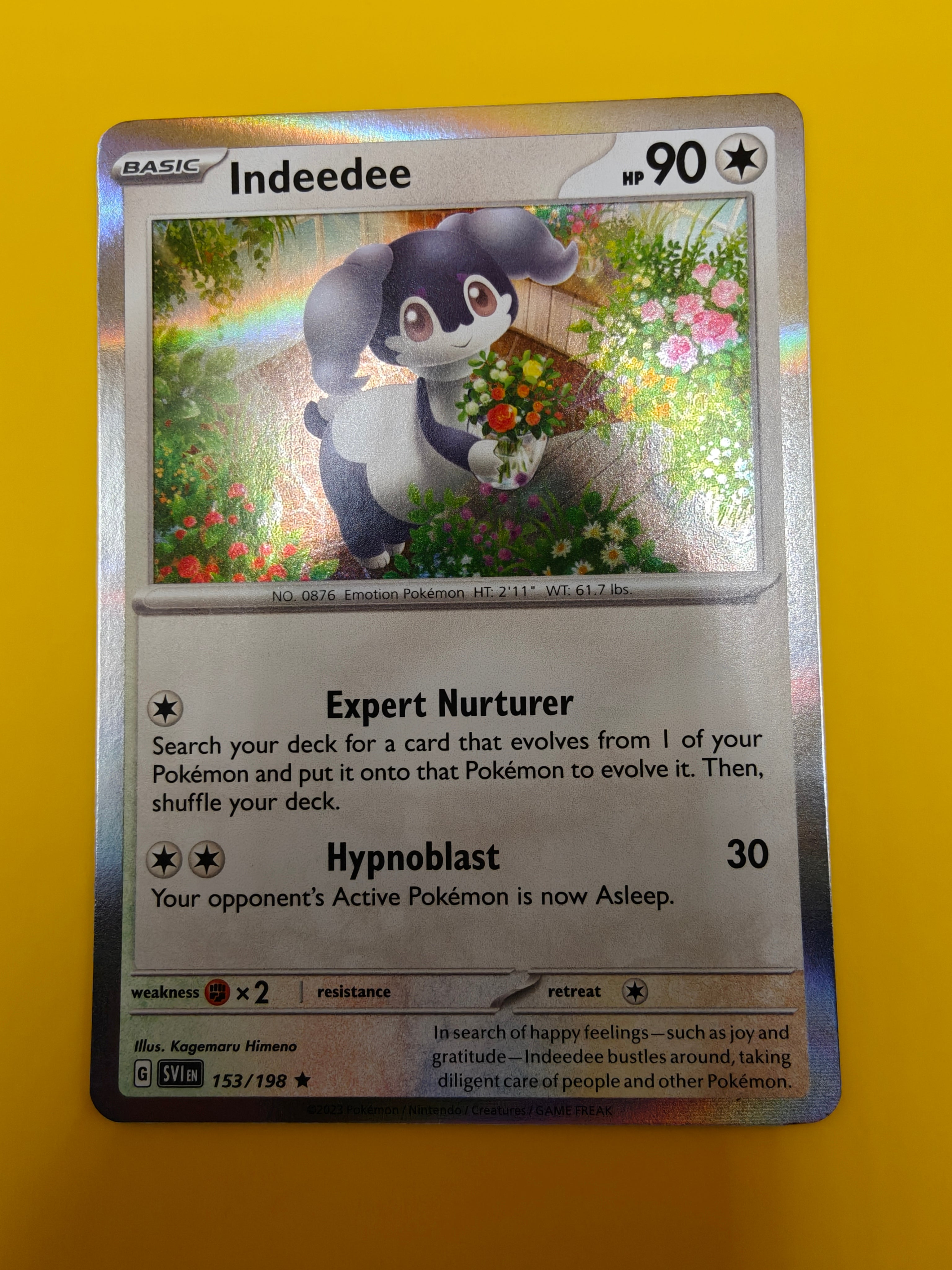 Indeedee Holo - Scarlet & Violet Base Set