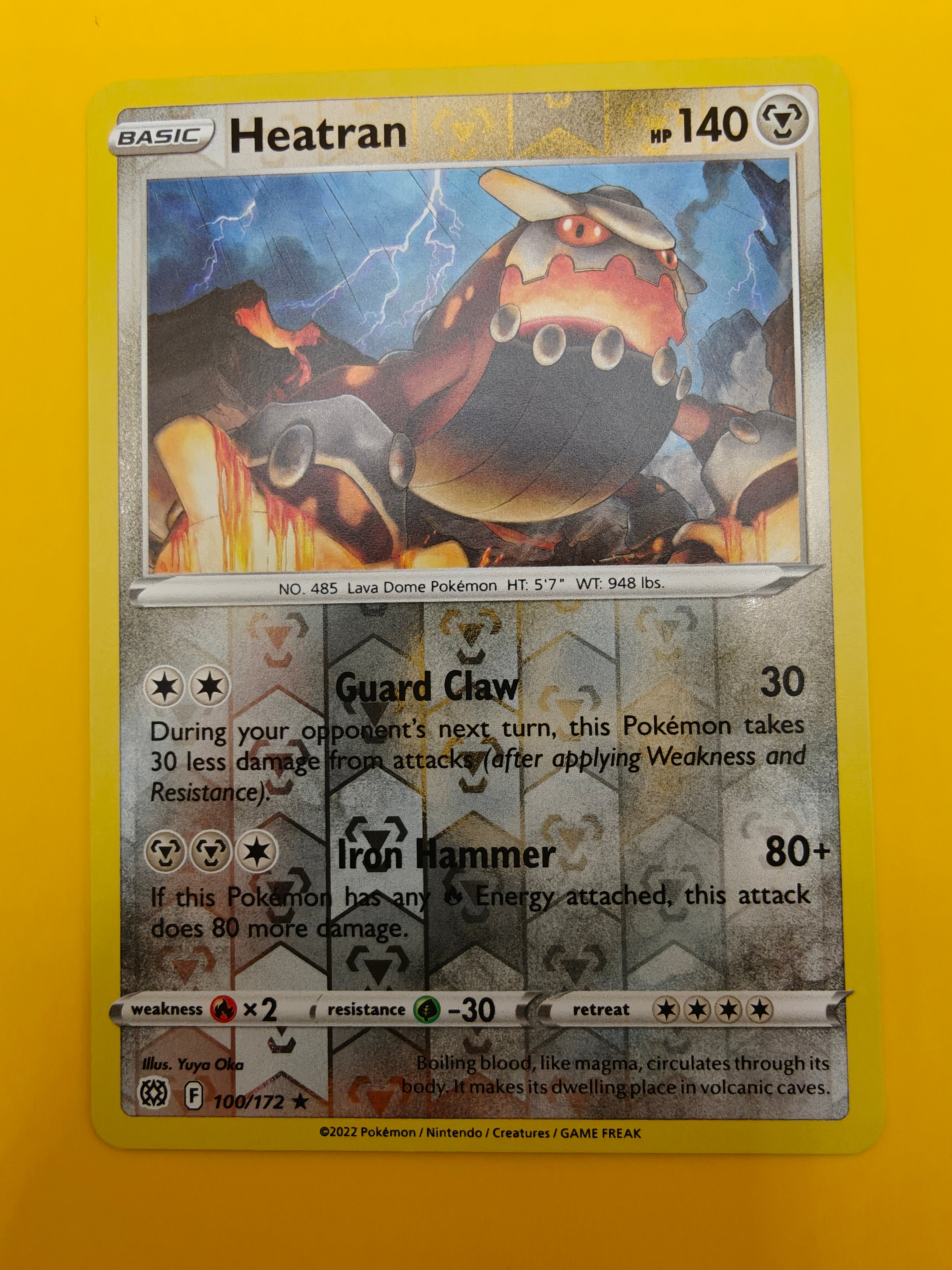 Heatran Reverse Holo - Brilliant Stars
