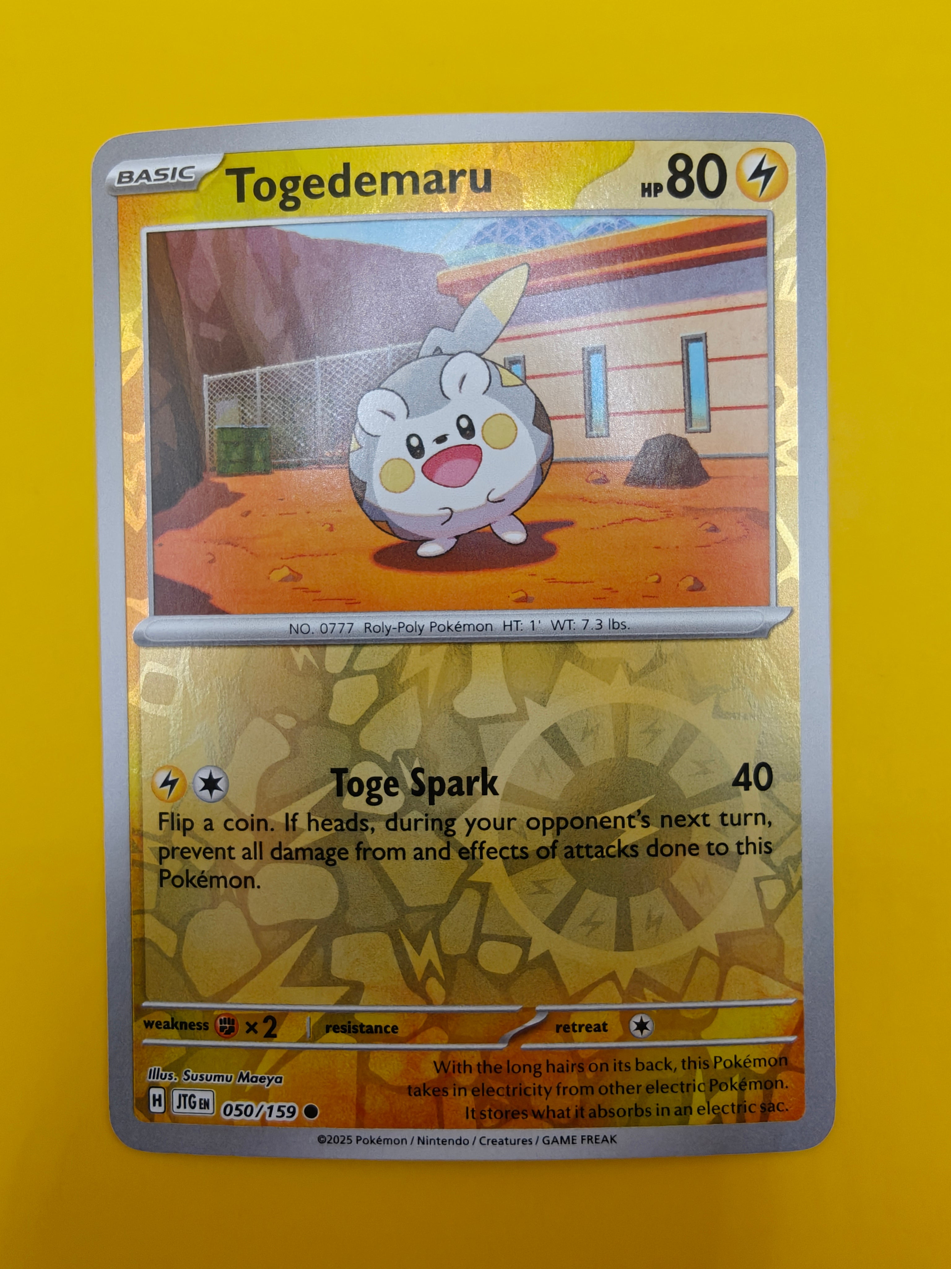 Togedemaru Reverse Holo - Journey Together
