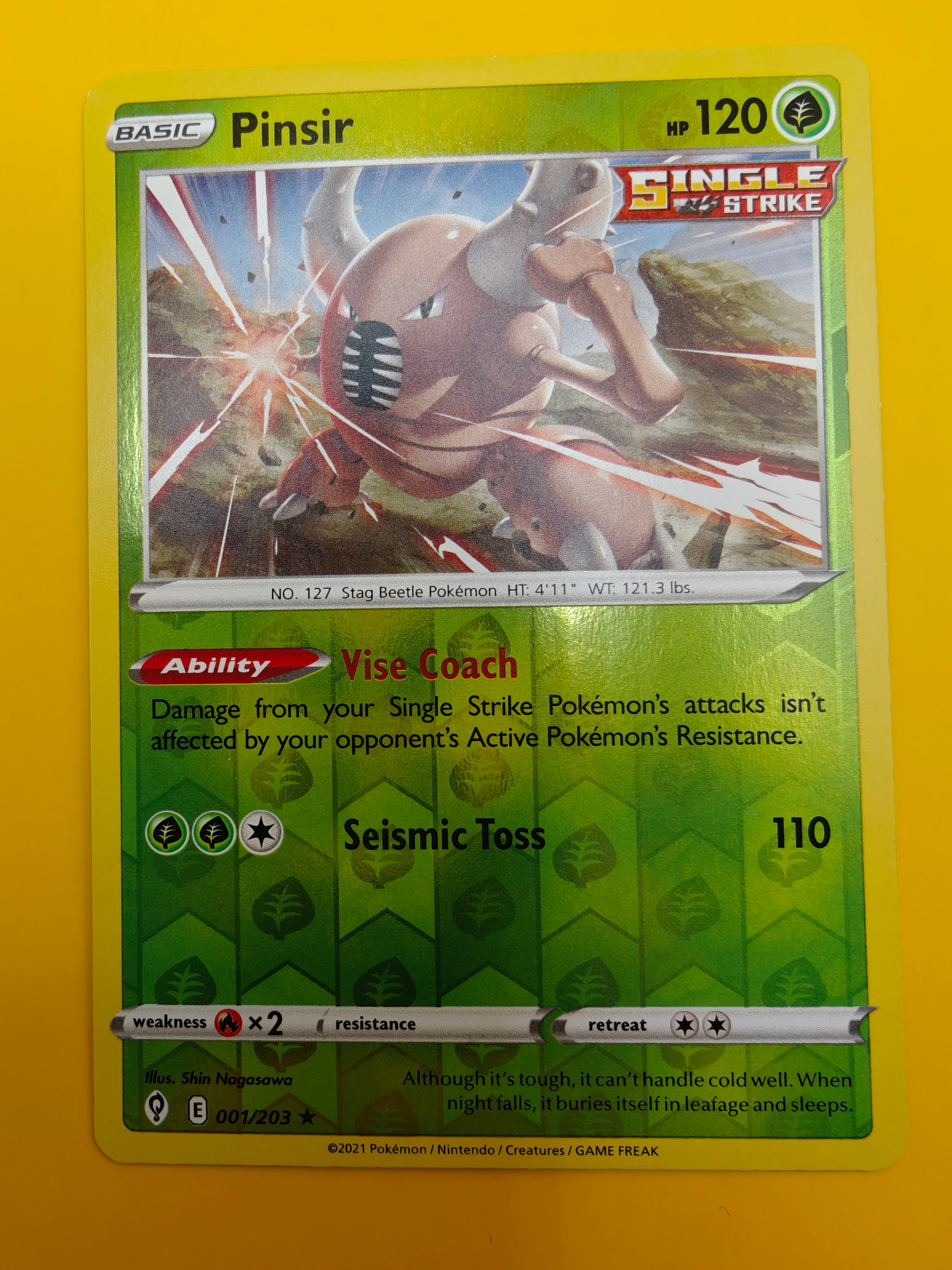 Pinsir Reverse Holo - Evolving Skies