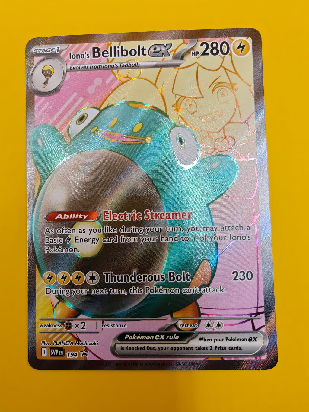 Iono's Bellibolt ex Full Art - SVP194