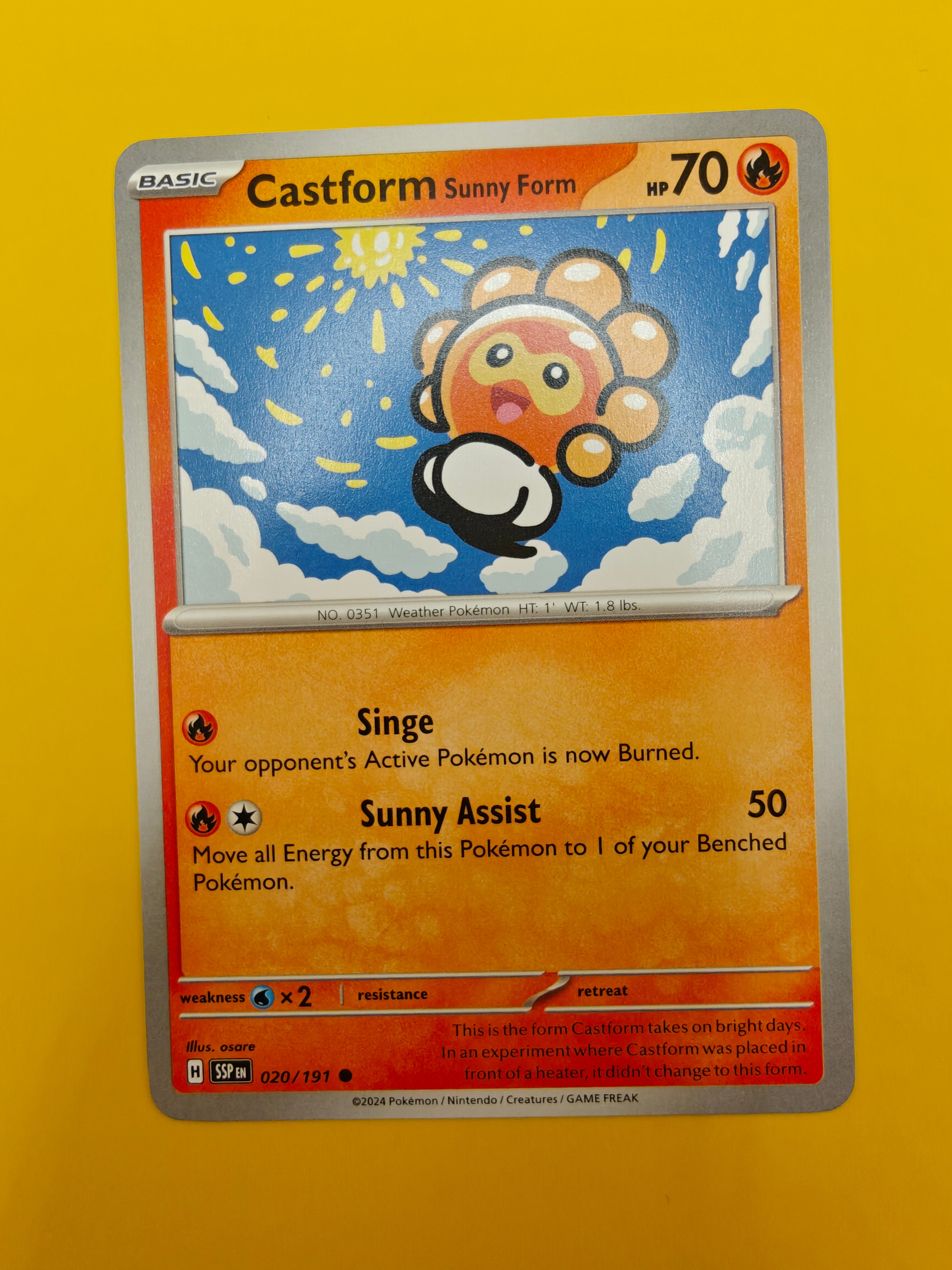 Castform Sunny Form - Surging Sparks