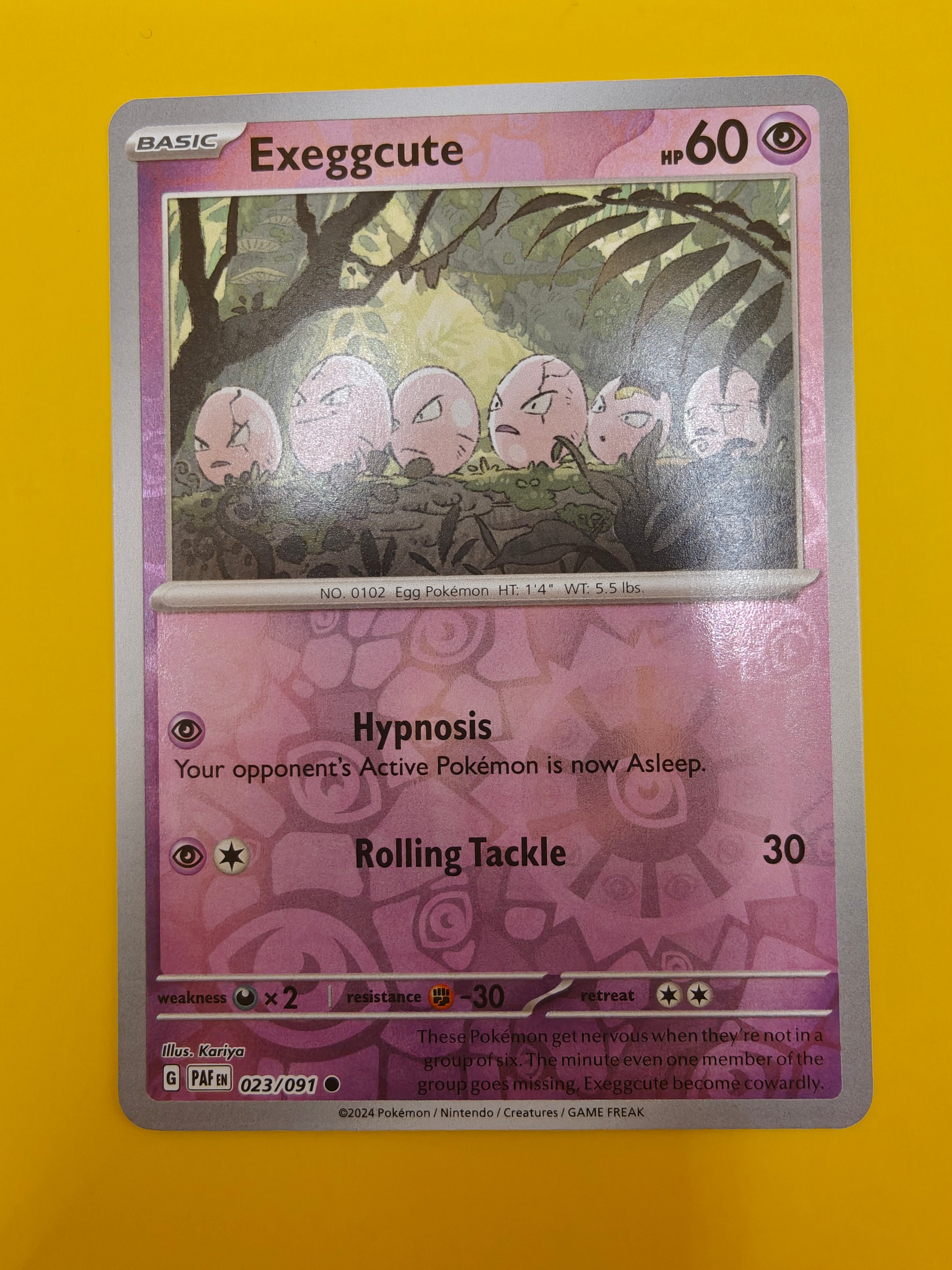 Exeggcute Reverse Holo - Paldean Fates