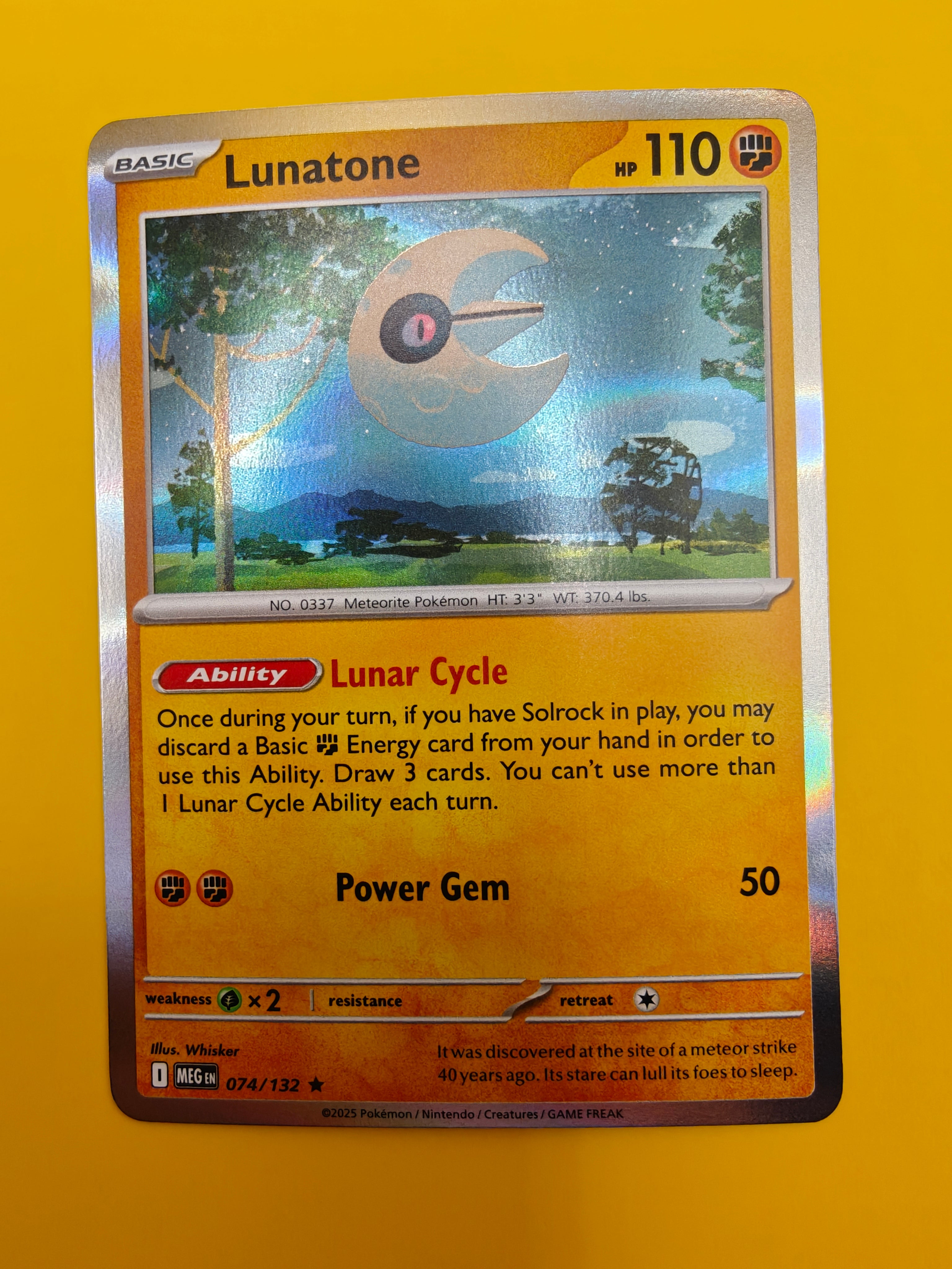 Lunatone Holo - Mega Evolution Base Set