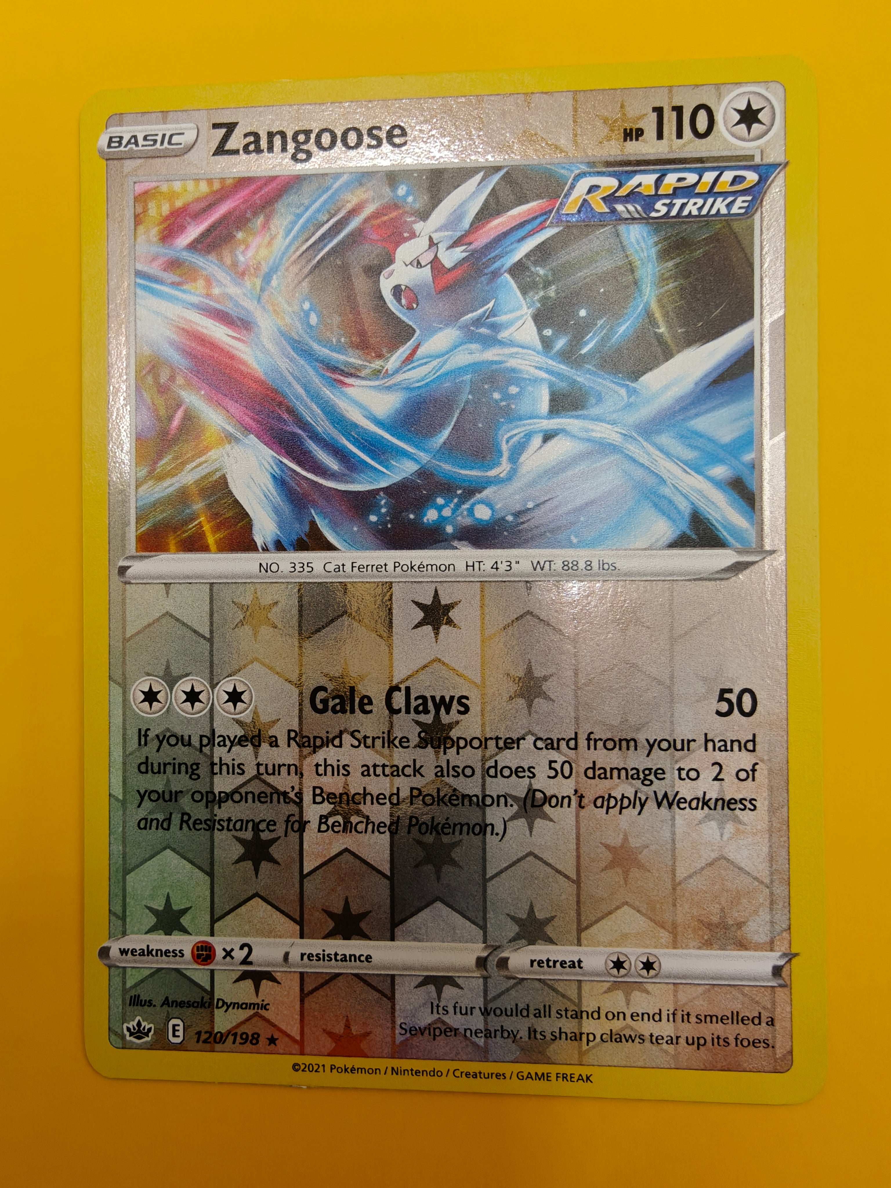 Zangoose Reverse Holo - Chilling Reign