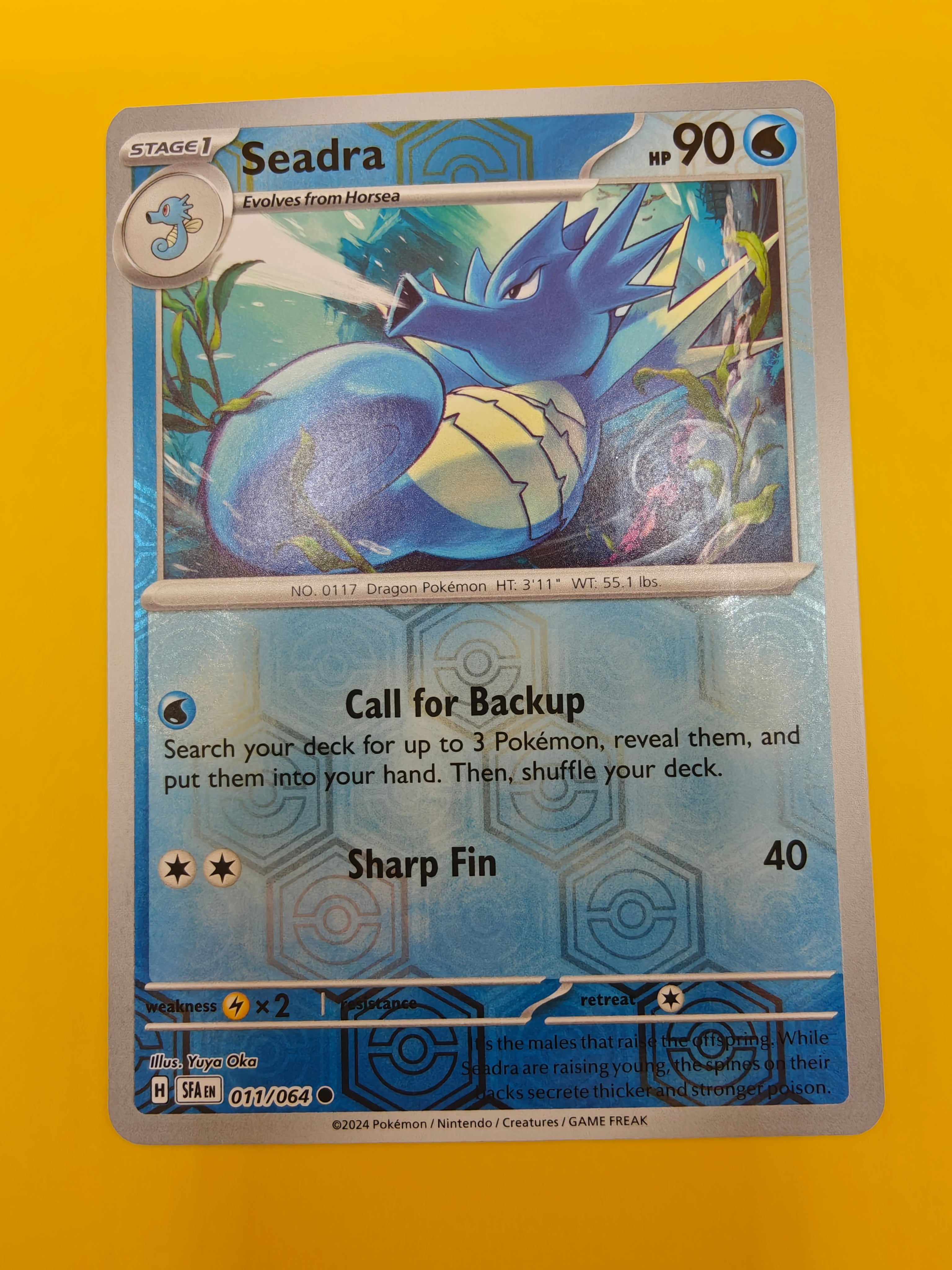 Seadra Reverse Holo - Shrouded Fable