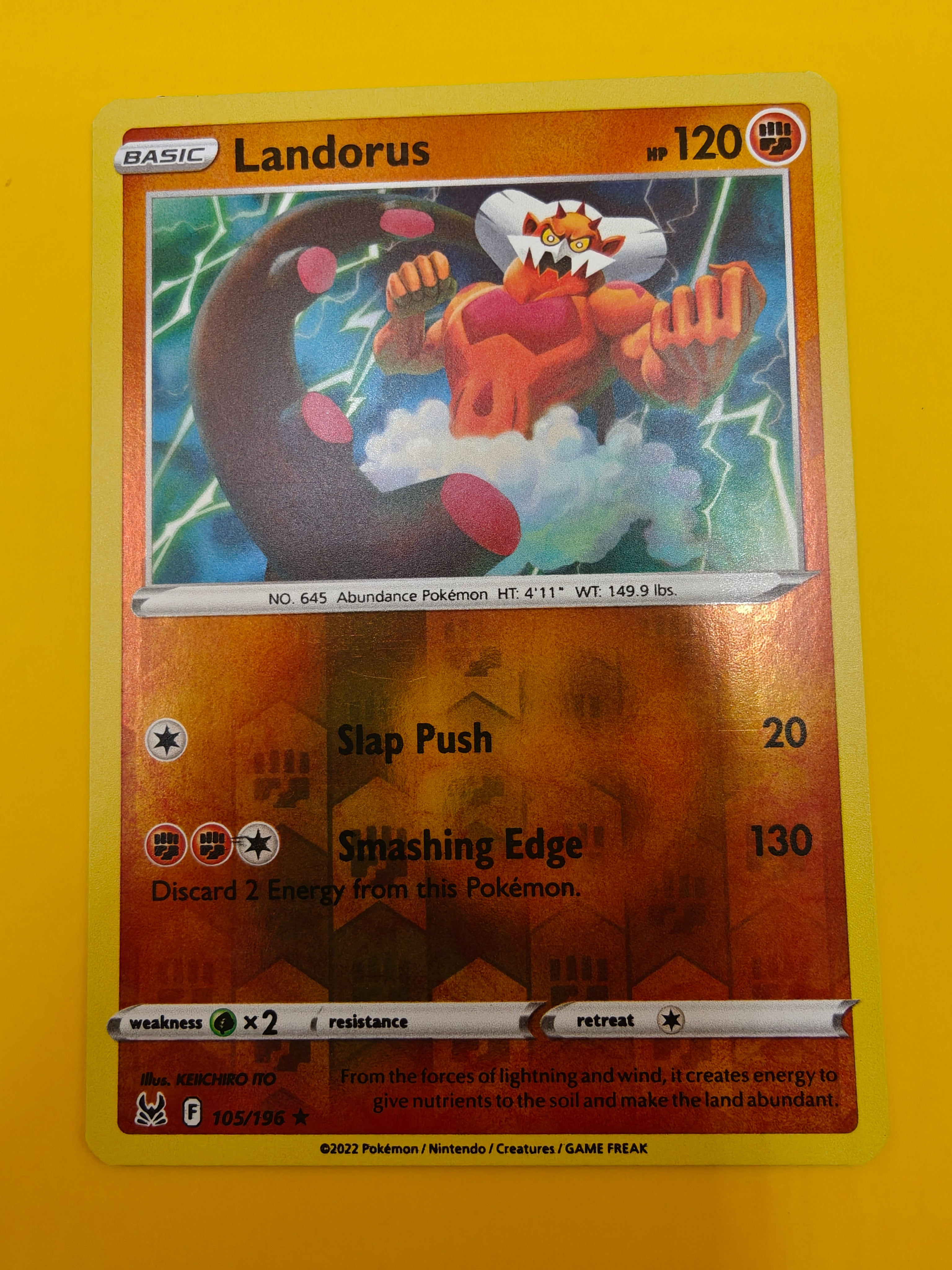 Landorus Reverse Holo - Lost Origin