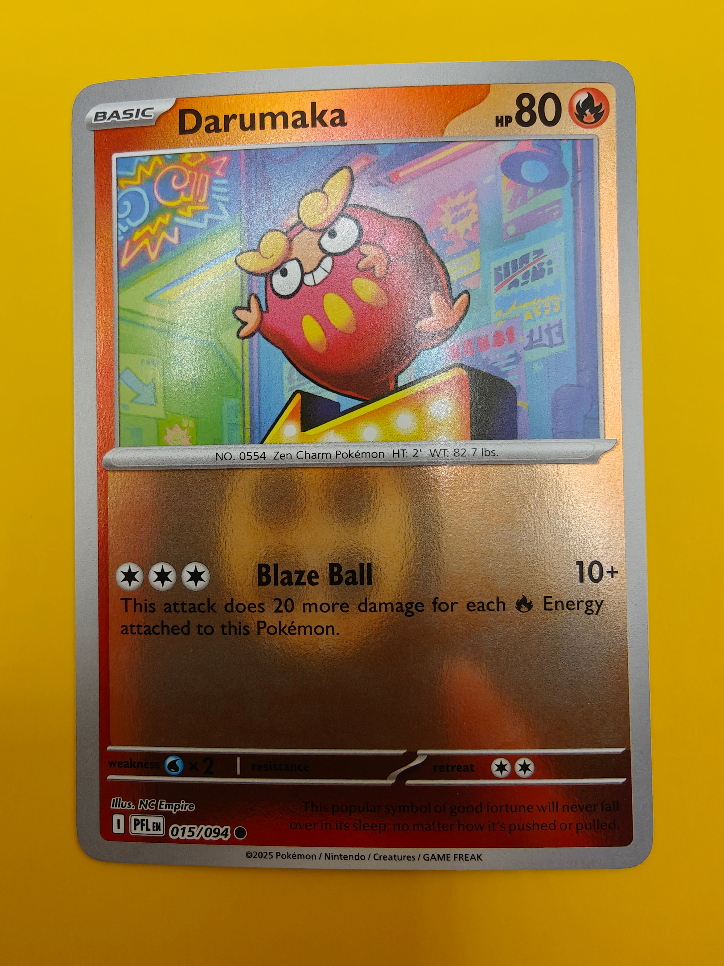 Darumaka Reverse Holo - Phantasmal Flames