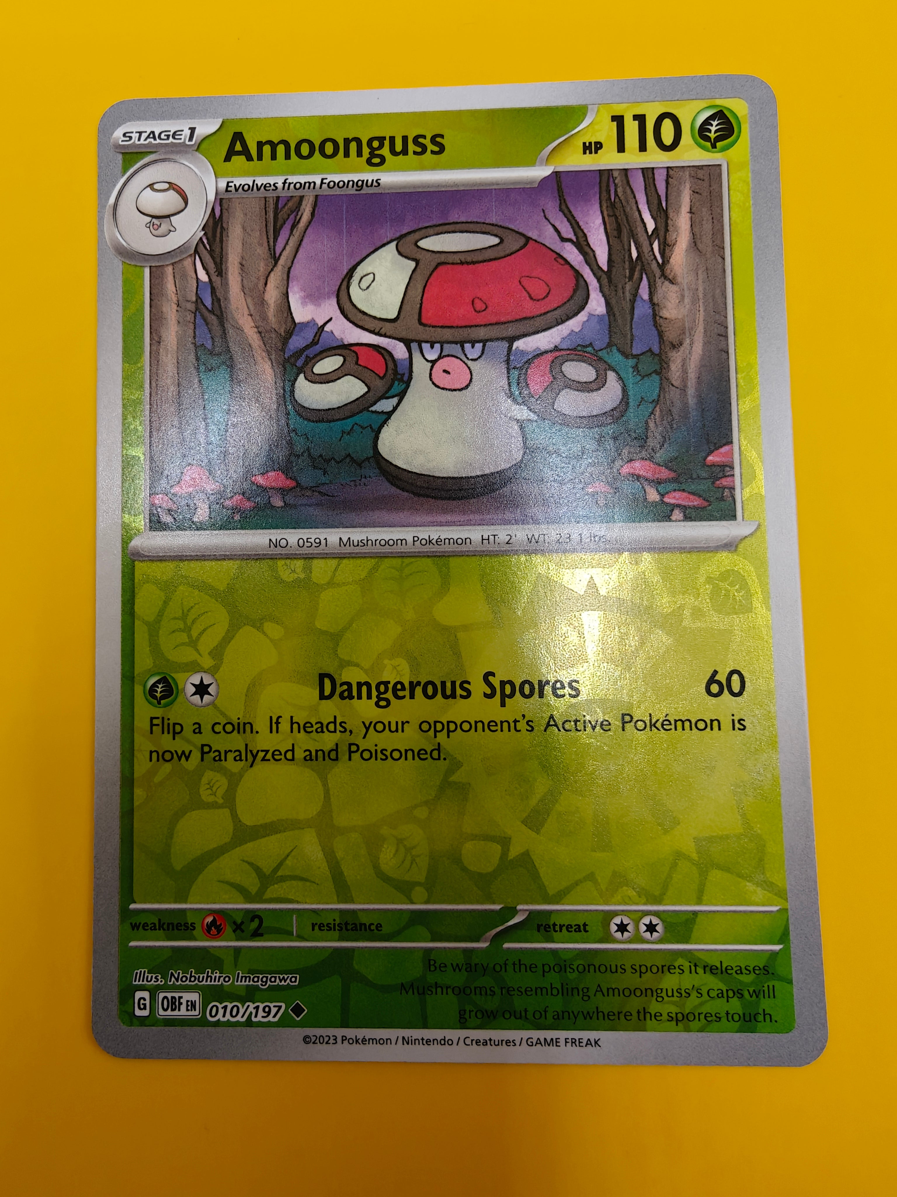 Amoonguss Reverse Holo - Obsidian Flames