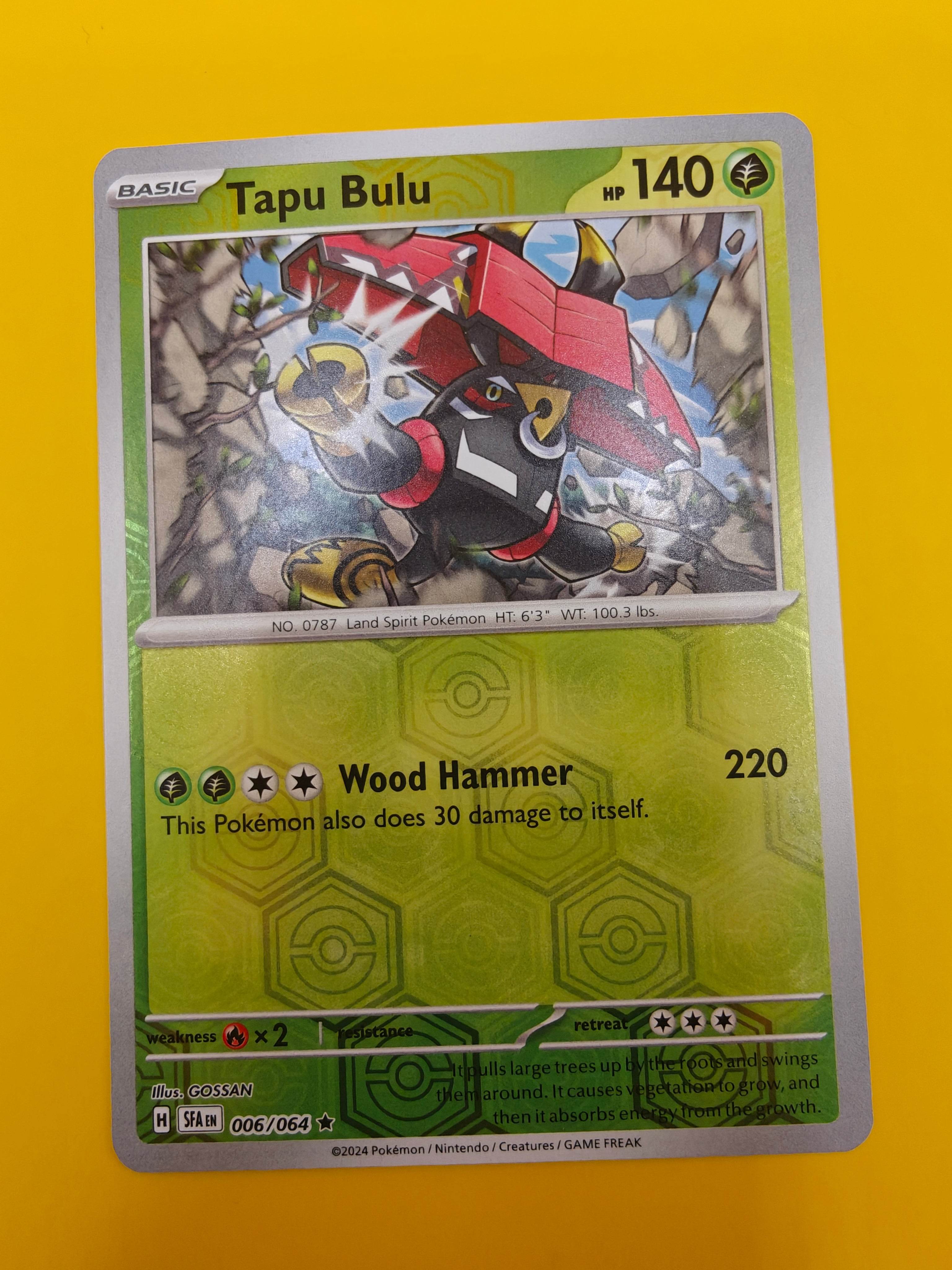 Tapu Bulu Reverse Holo - Shrouded Fable