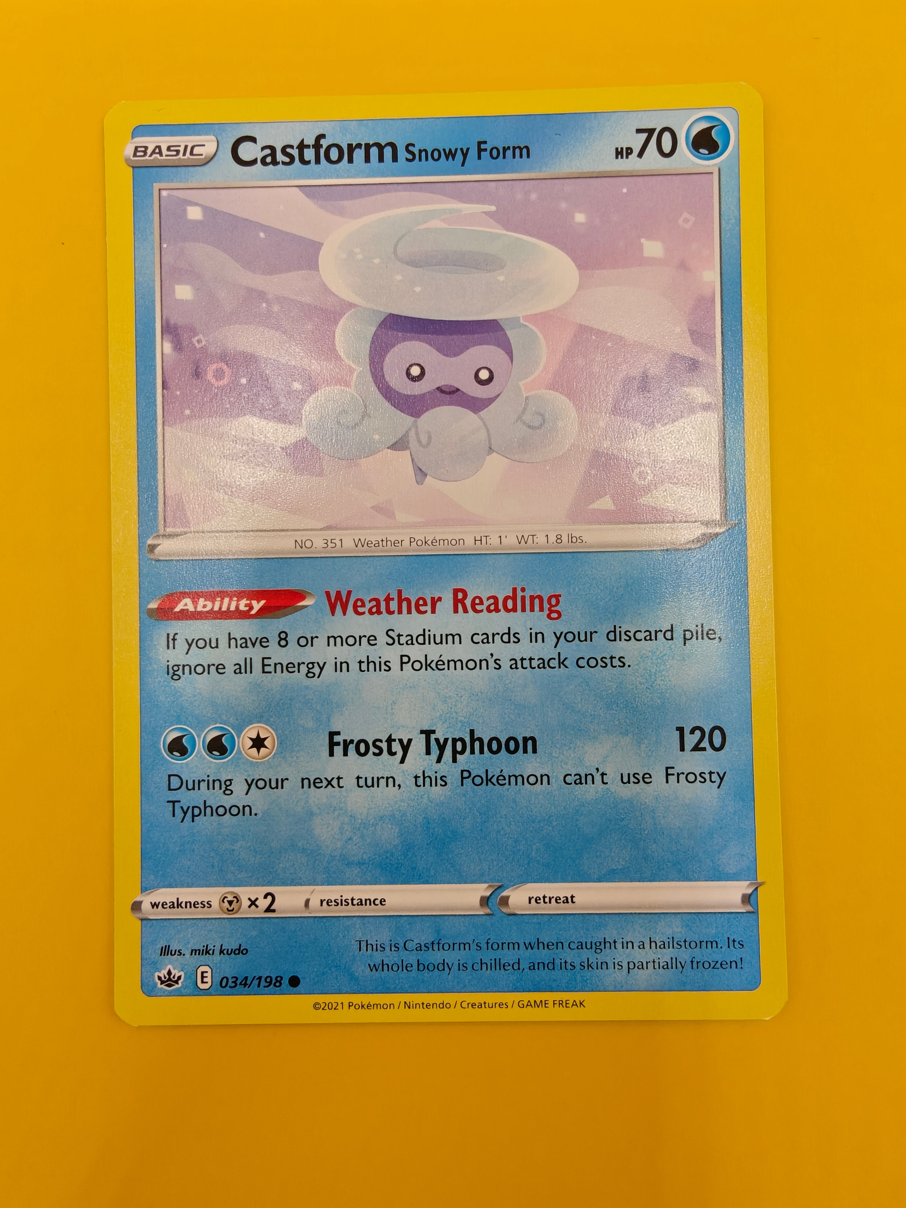 Castform Snowy Form - Chilling Reign