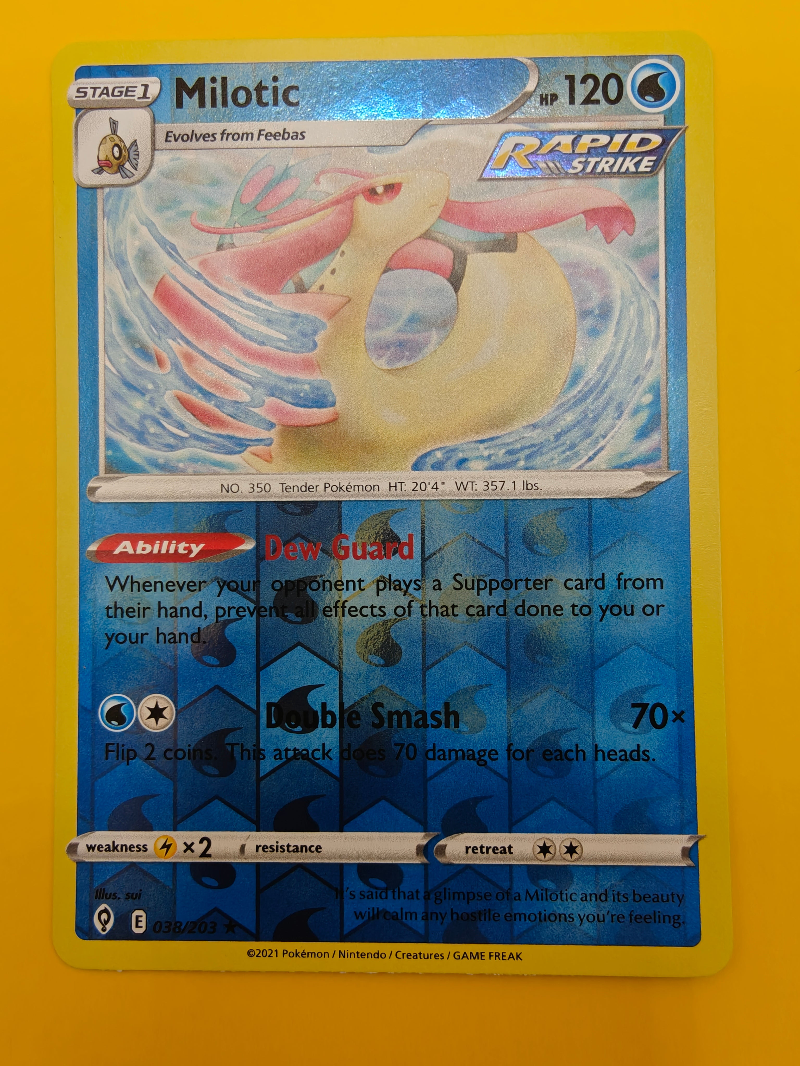Milotic Reverse Holo - Evolving Skies